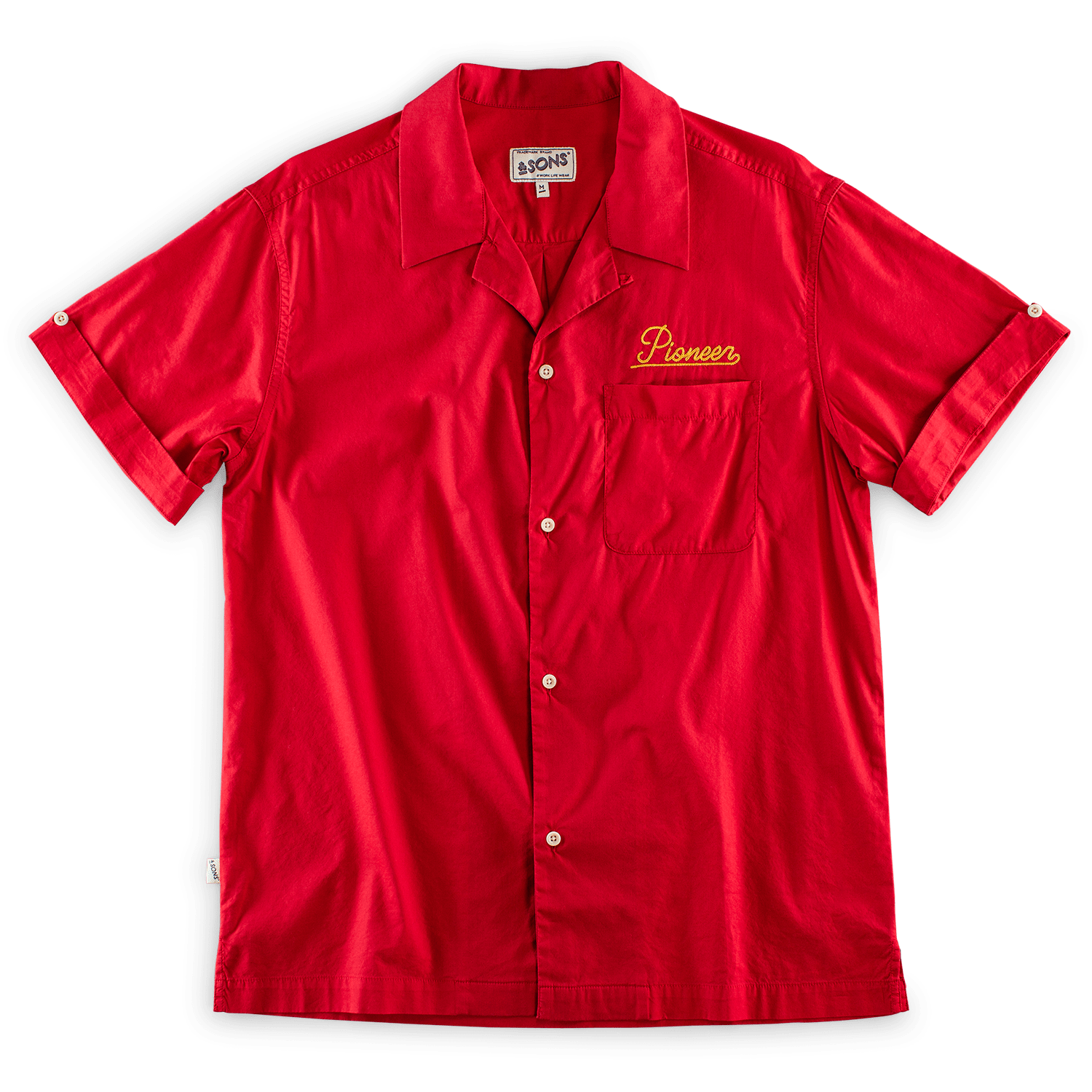 Men's Club Shirt Red Small &SONS Trading Co