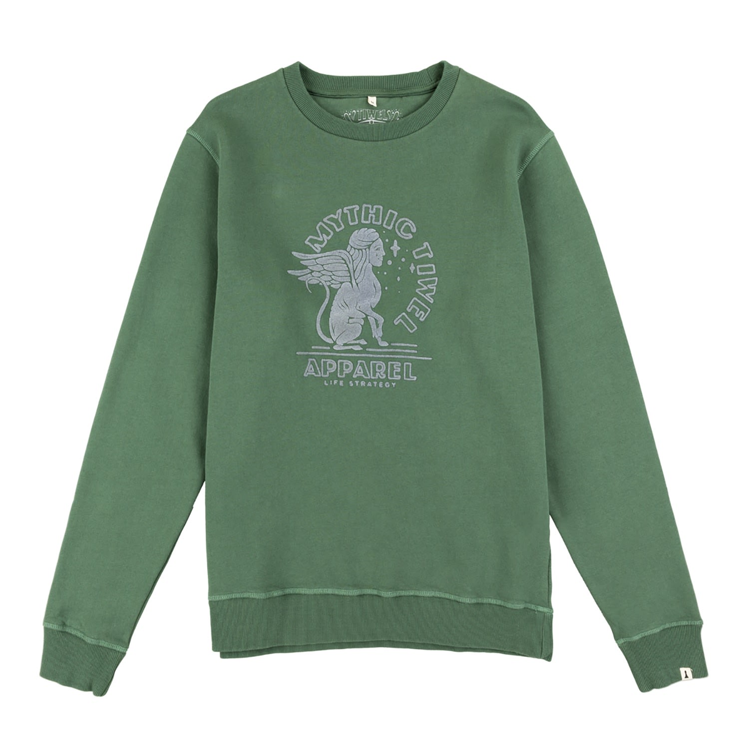 Men's Con-Mythic Sweatshirt By Consume Design - Green Small TIWEL