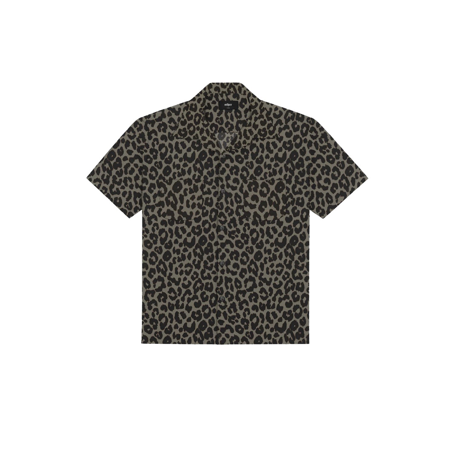 Men's Cuban Shirt - Leopard Camo Extra Small Wolf & Badger
