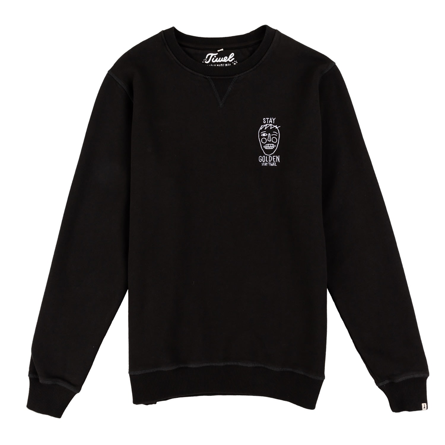 Men's Golden Sweatshirt - Black Small TIWEL