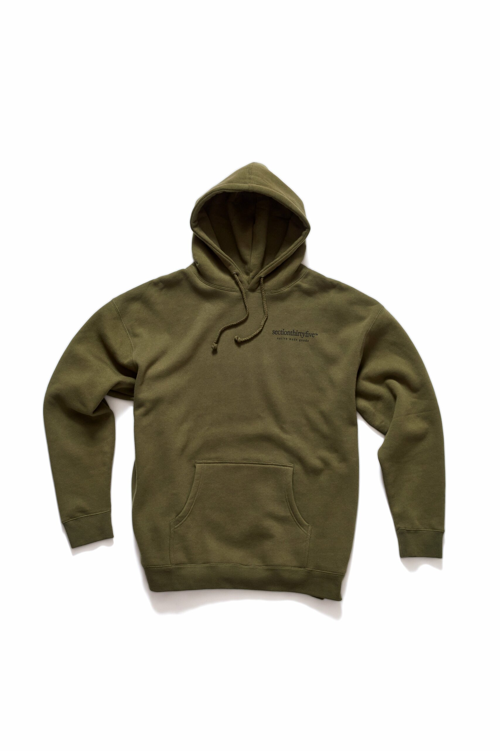 Men's Green Amr Hoodie - Army Small SECTION 35