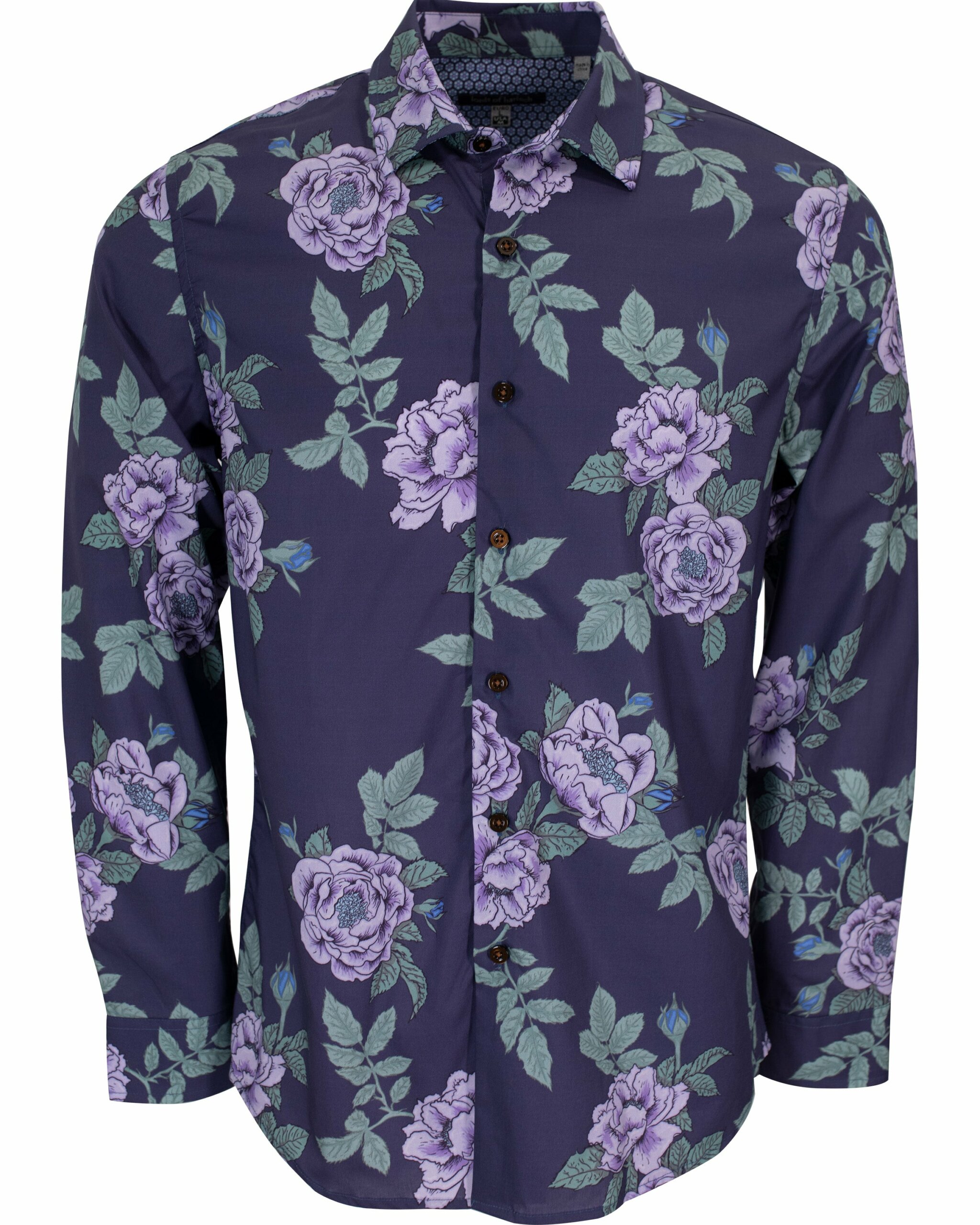 Men's Green / Blue / Pink Nigel Floating Forna Shirt In Skipper Small Lords of Harlech