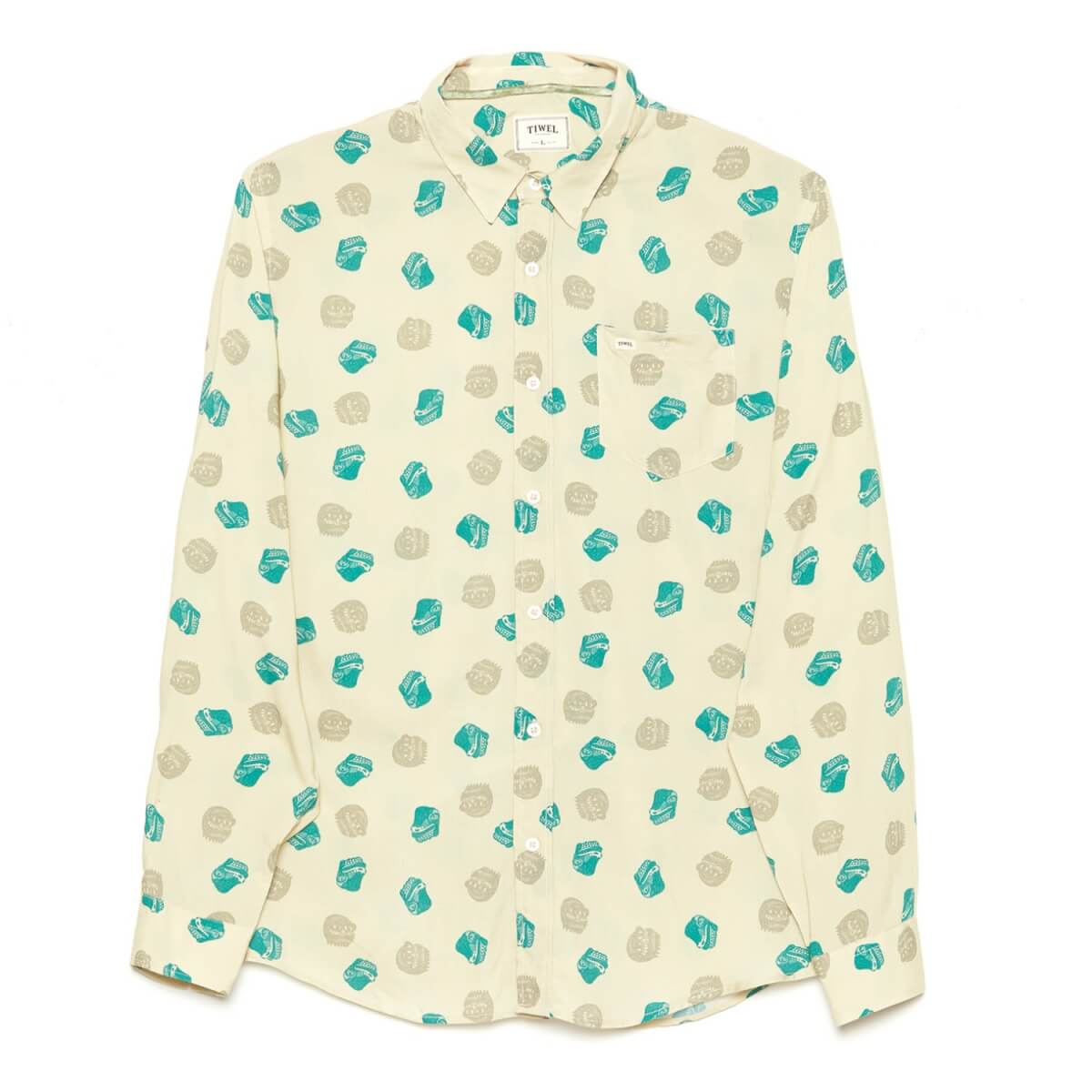 Men's Green Fugi Shirt Small TIWEL