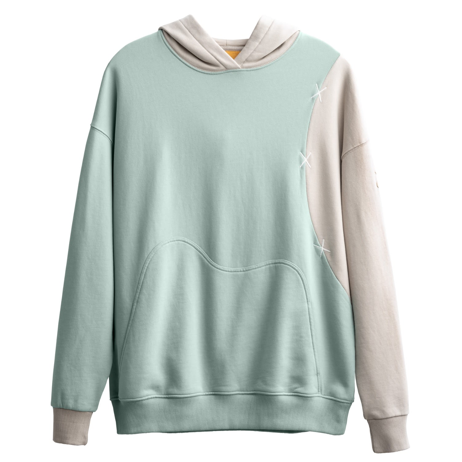 Men's Green Unisex Design Hoodie Sweatshirt - Oileka - Mint Extra Small KAFT