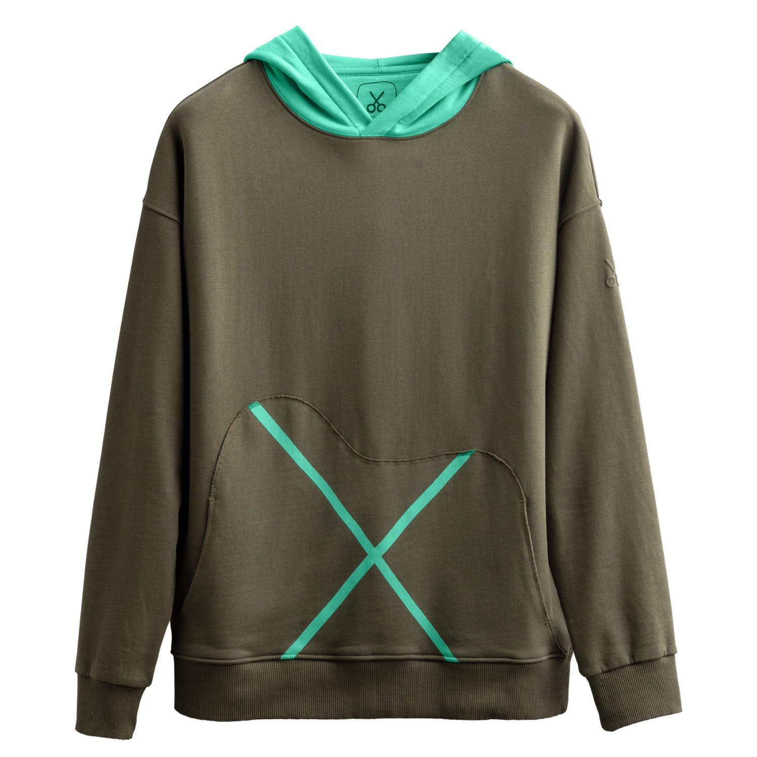 Men's Green Unisex Design Hoodie Sweatshirt - Xpocket - Jungle Extra Small KAFT