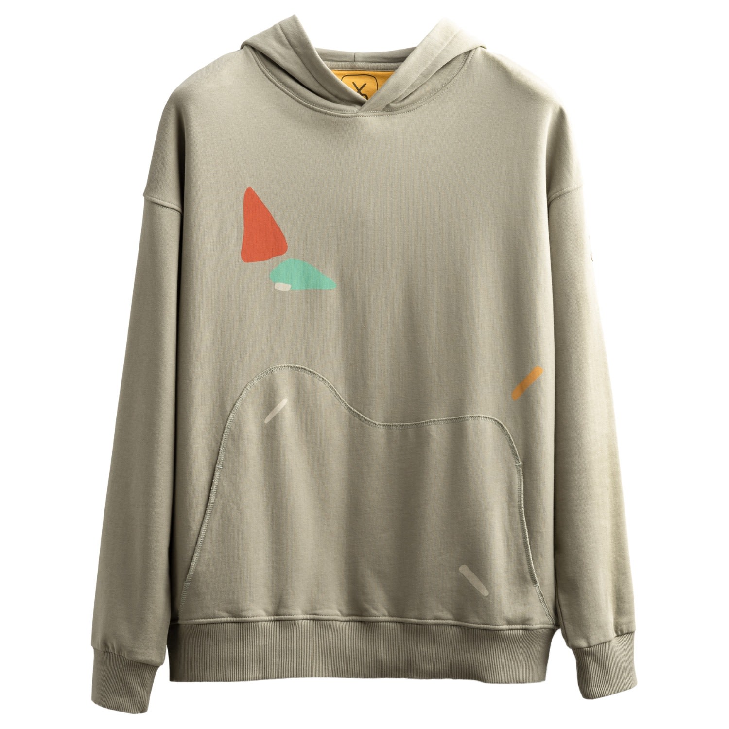 Men's Grey Unisex Design Hoodie Sweatshirt - Apenda - Concrete Small KAFT