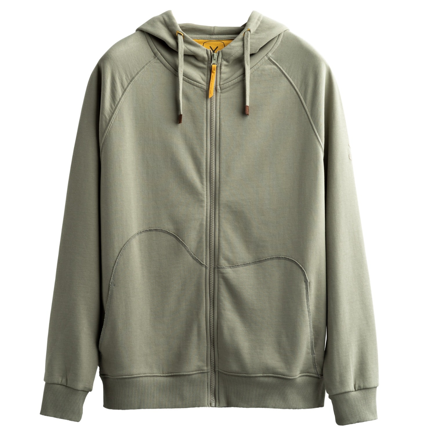 Men's Grey Unisex Design Zip Hoodie Sweatshirt - Zipper - Concrete Extra Small KAFT