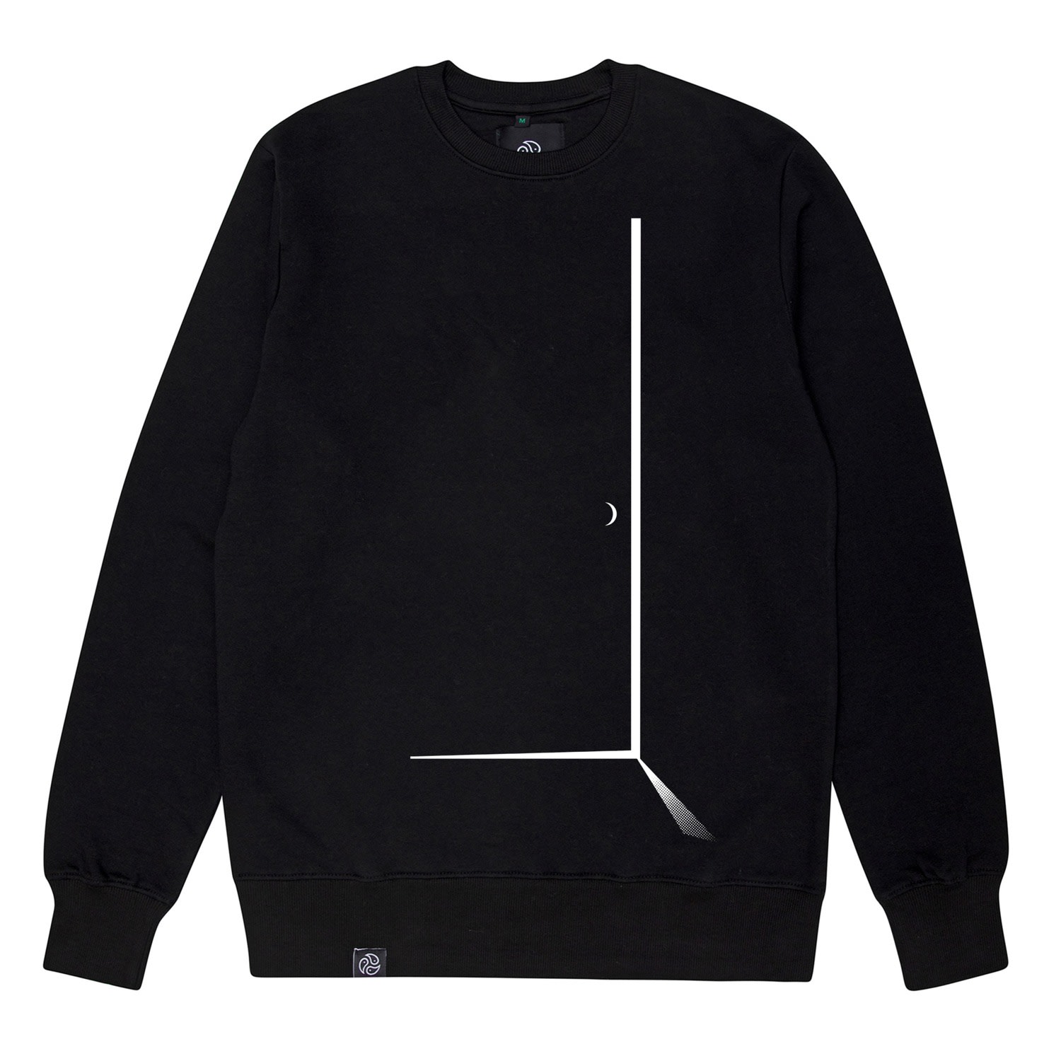 Men's Liminal Graphic Organic Cotton Sweatshirt - Black Extra Small TOMOTO