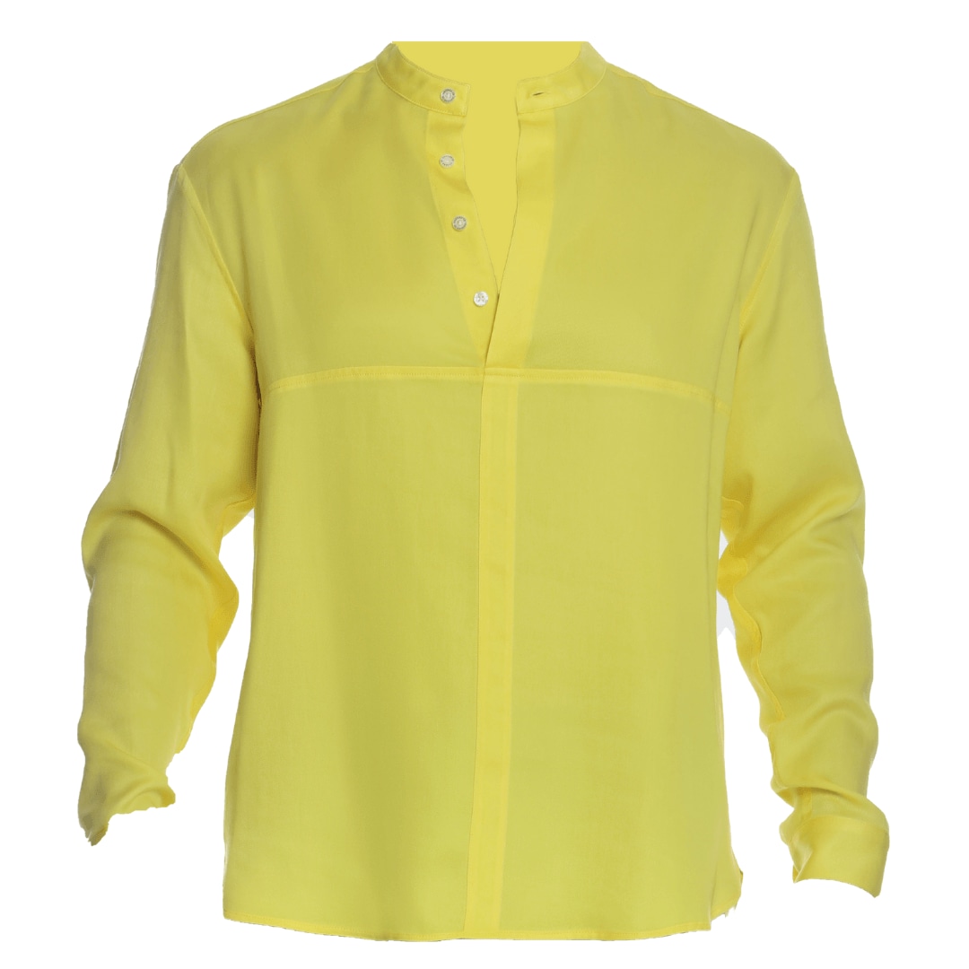 Men's Long Sleeve Lounge Shirt Lemon S/M SHOKAN 28