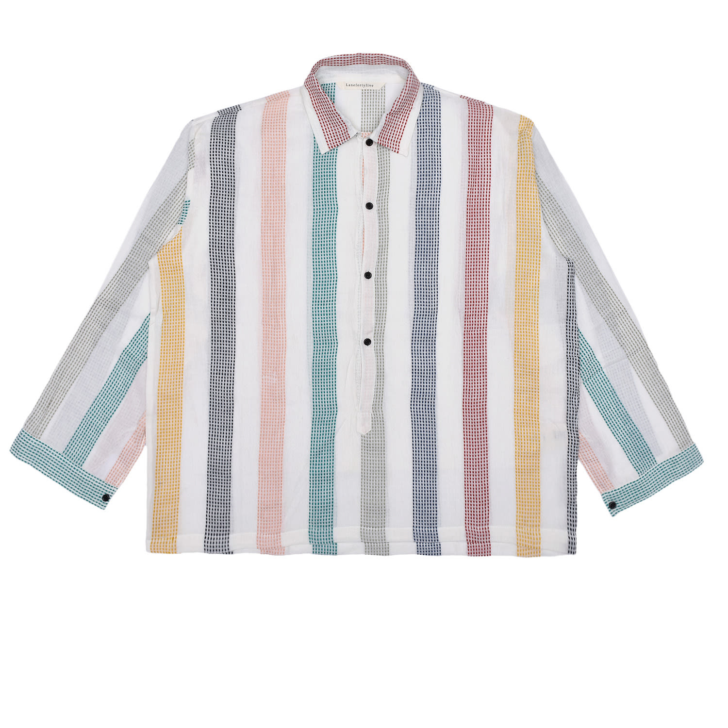 Men's Ns02 Summer Shirt In Colourful Road Cotton Small LaneFortyfive