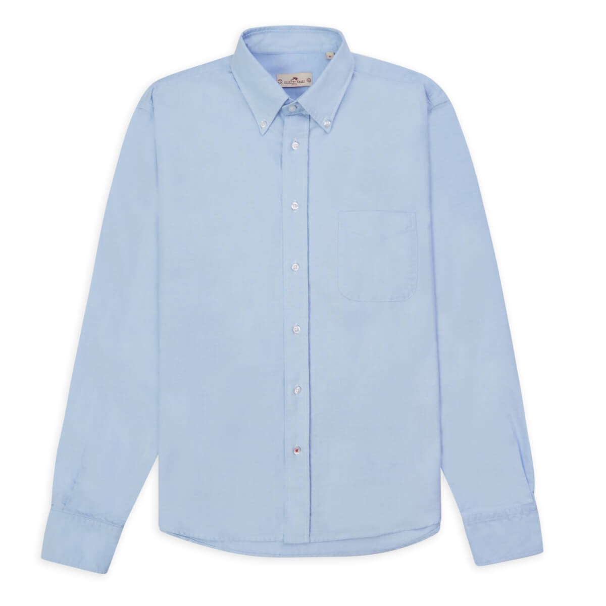 Men's Oxford Button-Down Shirt - Blue Small Burrows & Hare