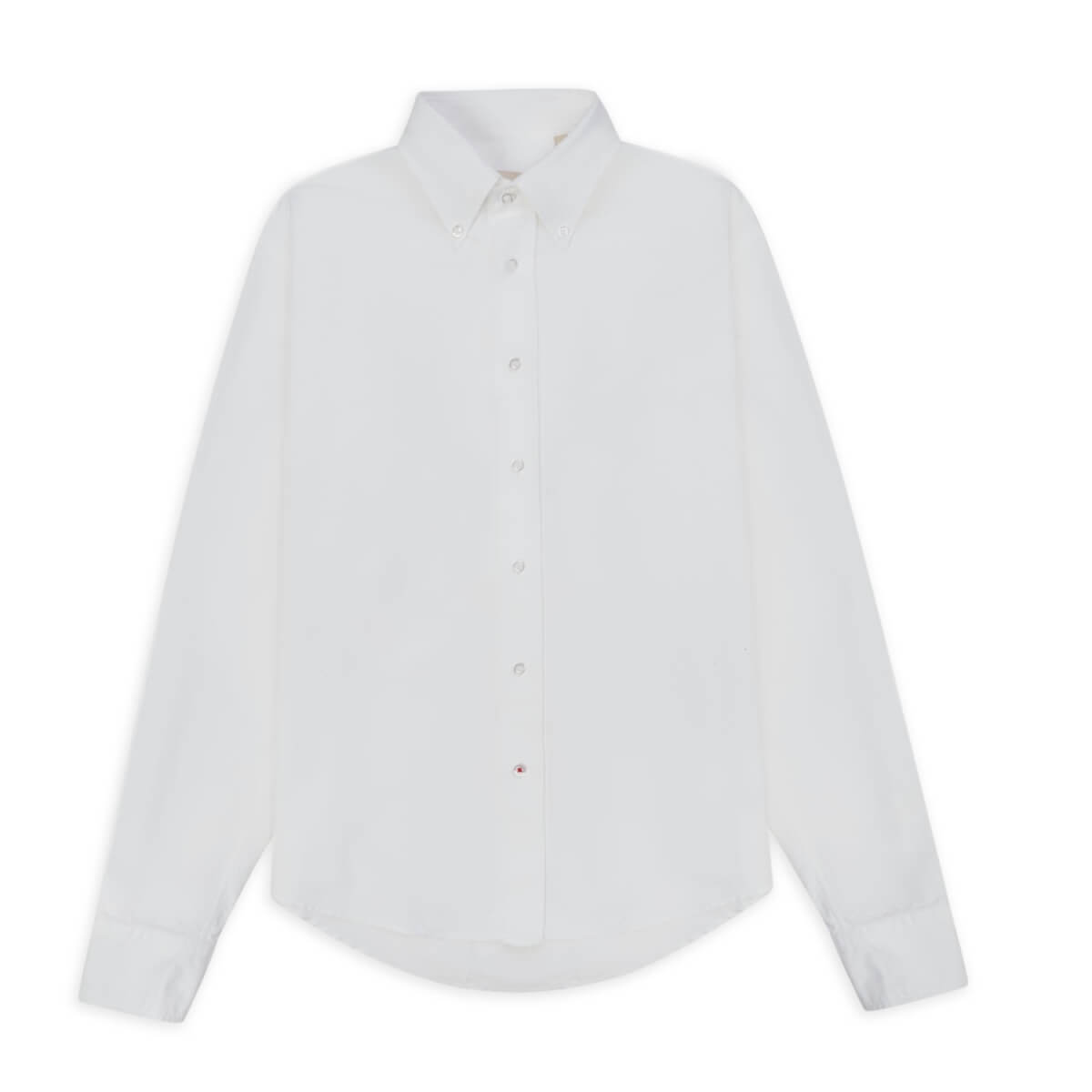 Men's Oxford Button-Down Shirt - White Small Burrows & Hare