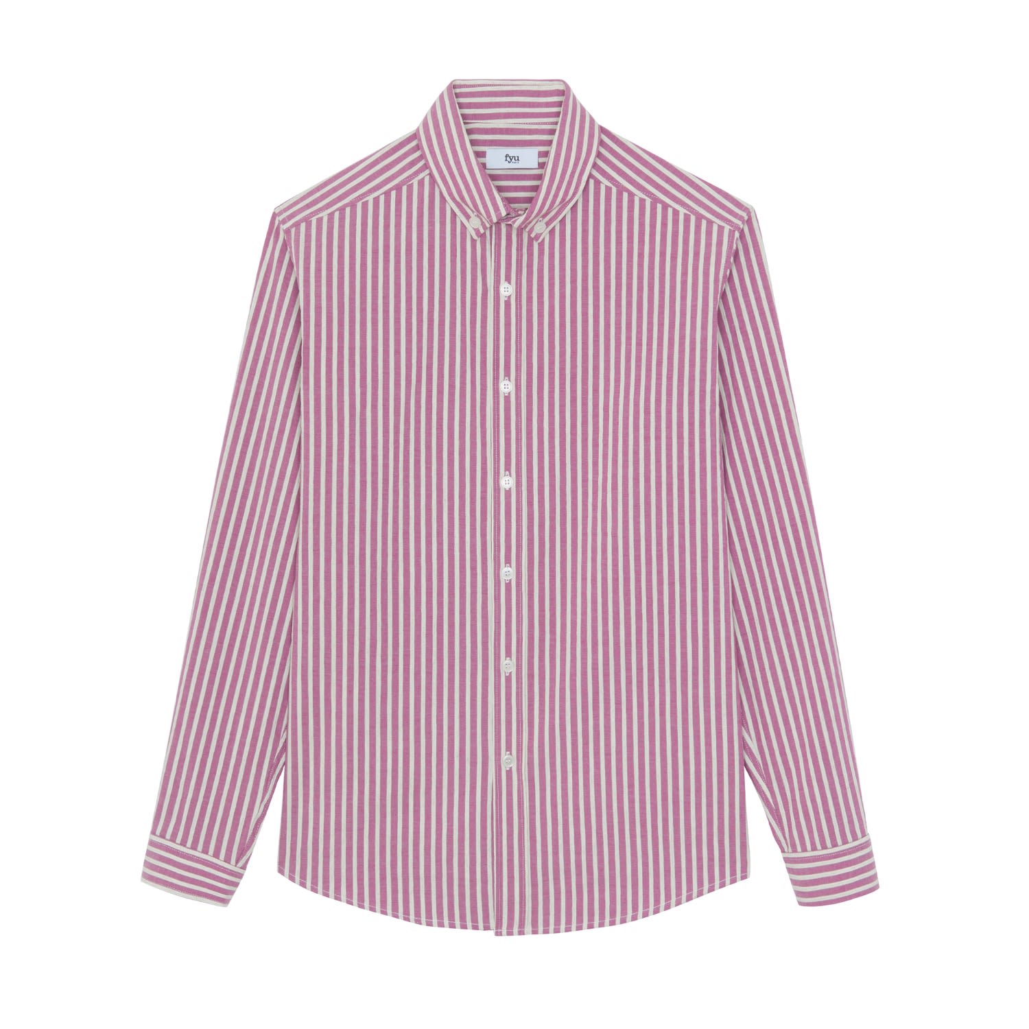Men's Pink / Purple Fresco Shirt Extra Small FYU PARIS