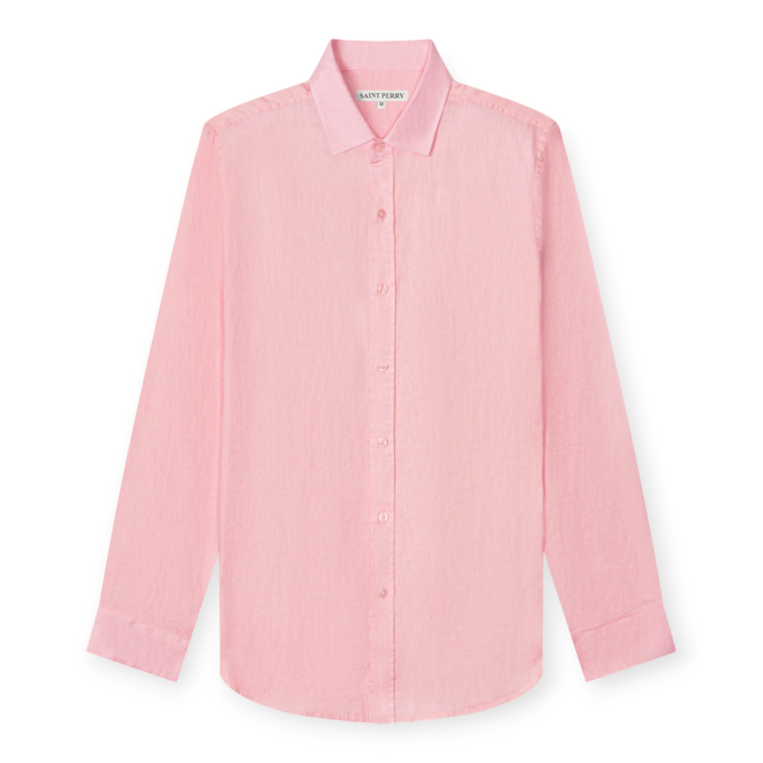 Men's Pink / Purple Lightweight Linen Shirt - Pink Small SAINT PERRY