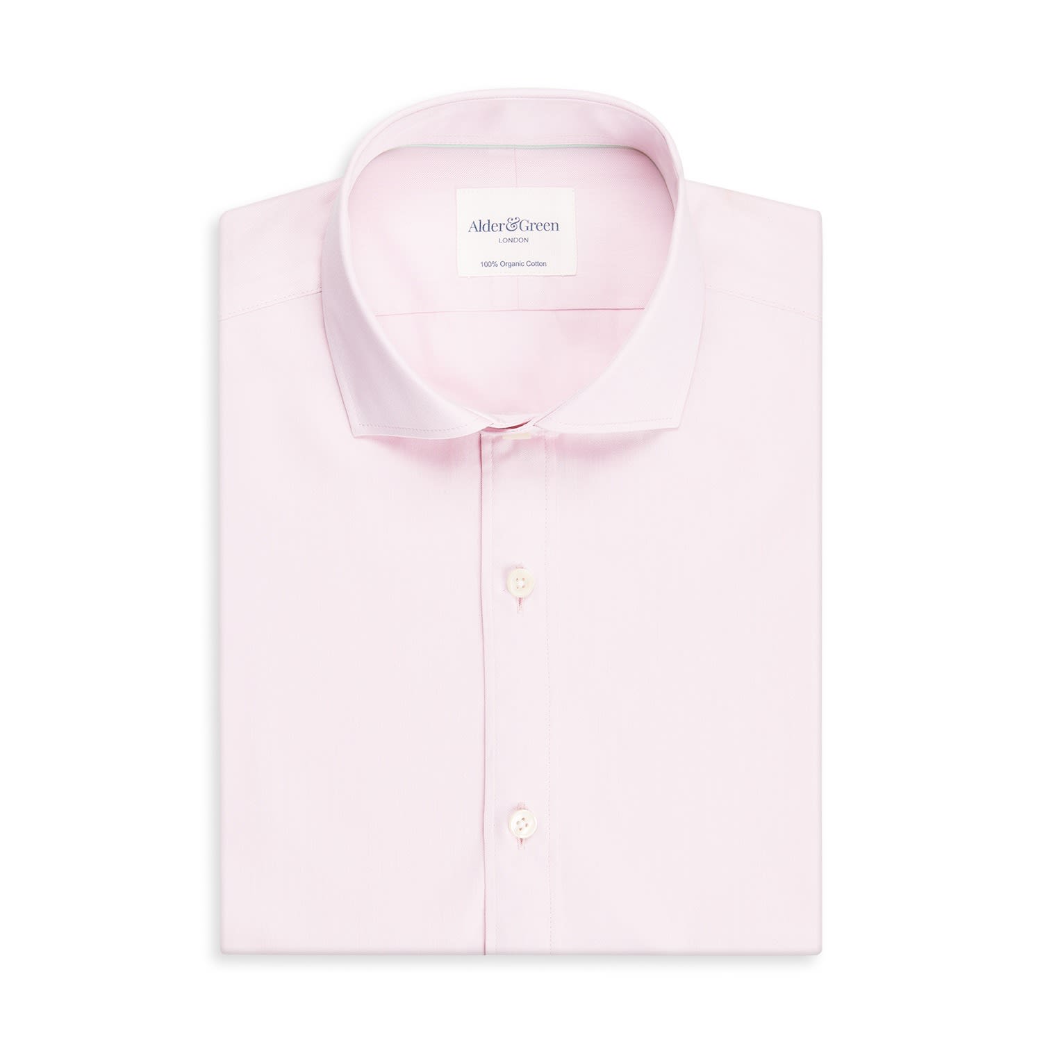 Men's Pink / Purple Organic Pink Twill Shirt 15" Alder & Green
