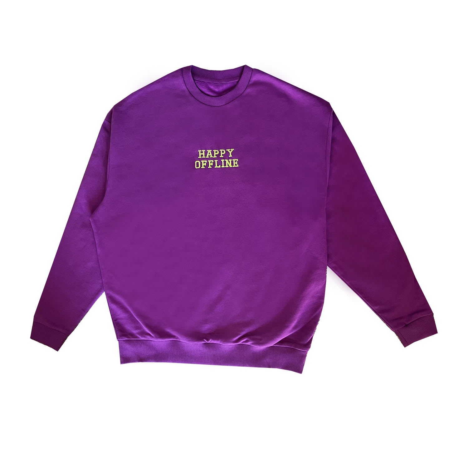 Men's Pink / Purple Purple Happy Offline Sweatshirt Extra Small Quillattire