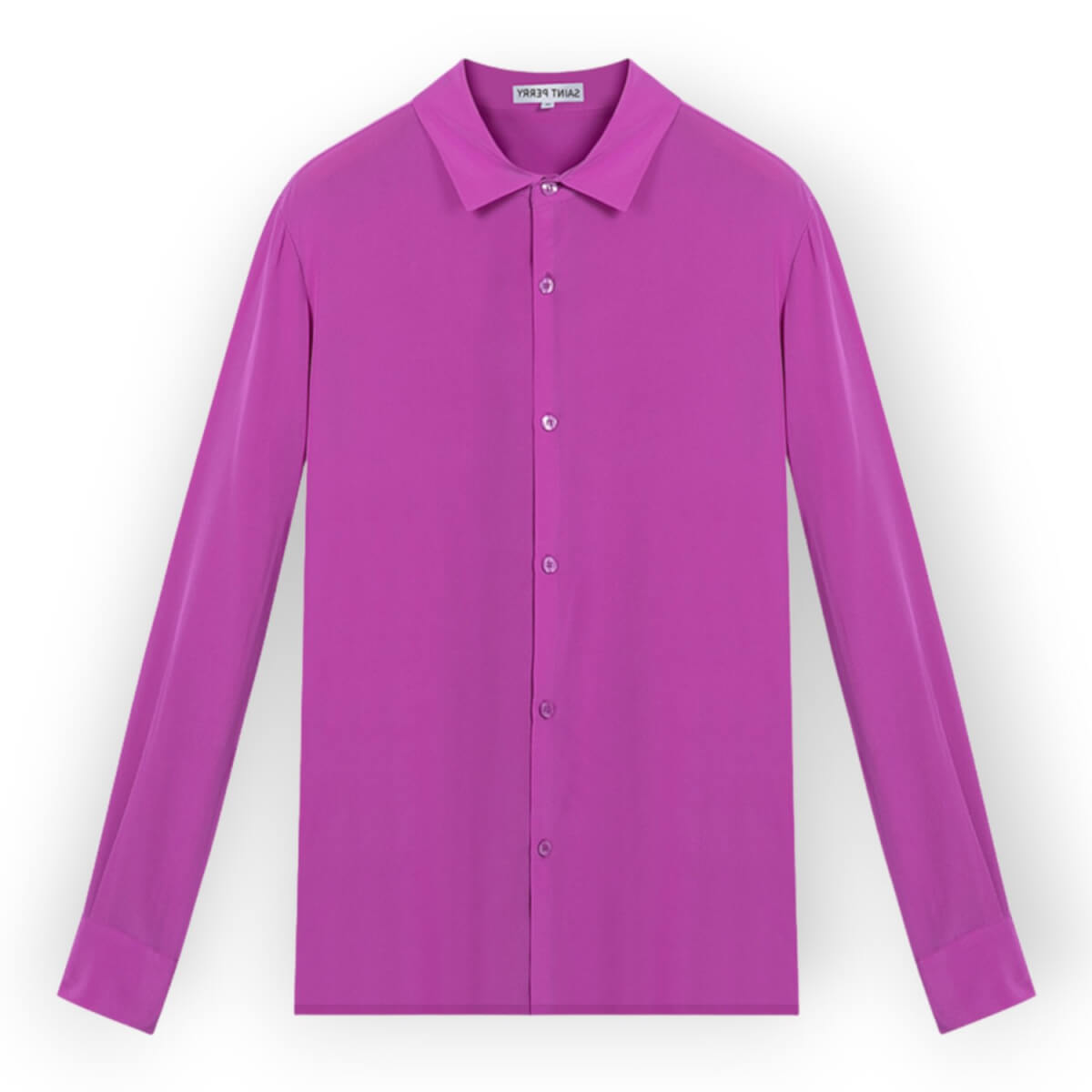 Men's Pink / Purple Silk Shirt - Purple Small SAINT PERRY
