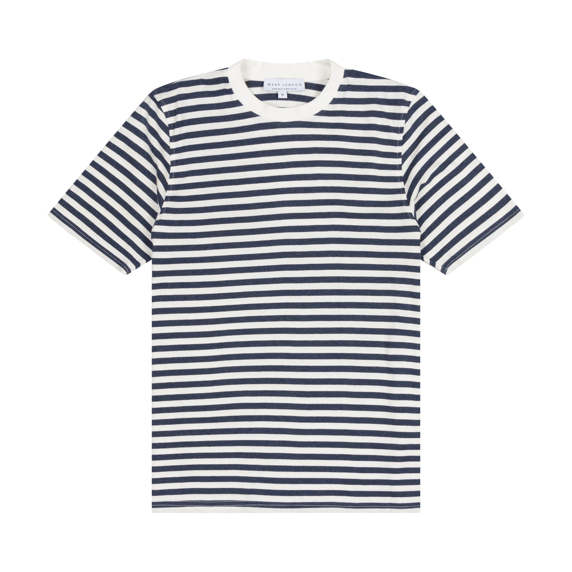 Men's Pirata Stripe Tee Shirt - Blue Small Wear London