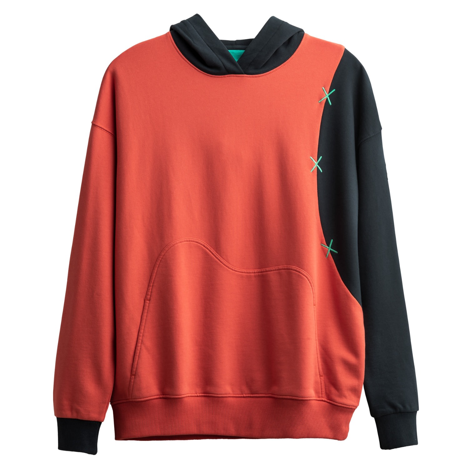 Men's Red Unisex Design Hoodie Sweatshirt - Oileka - Coral Extra Small KAFT