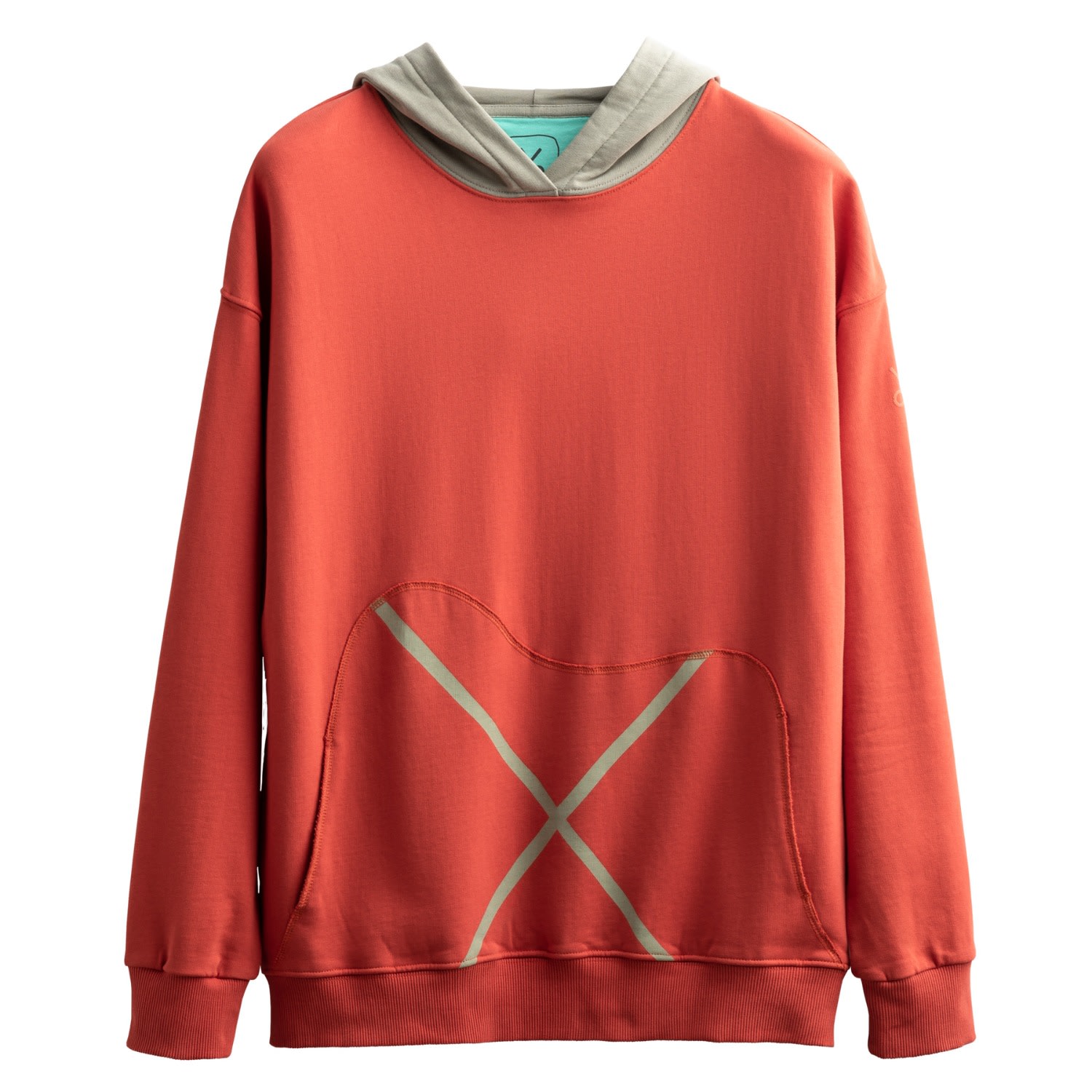 Men's Red Unisex Design Hoodie Sweatshirt - Xpocket - Coral Extra Small KAFT