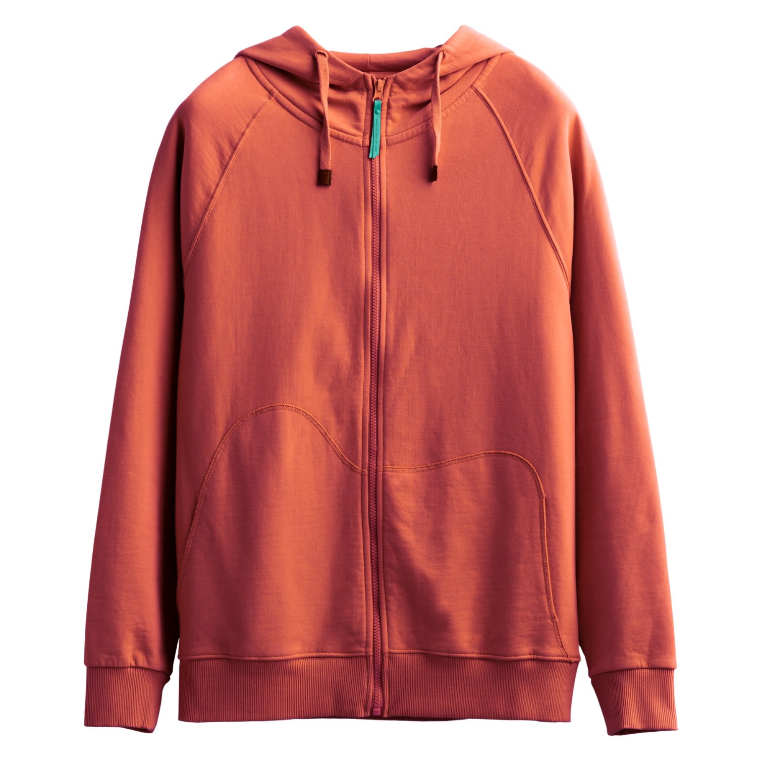 Men's Red Unisex Design Zip Hoodie Sweatshirt - Zipper - Coral Small KAFT