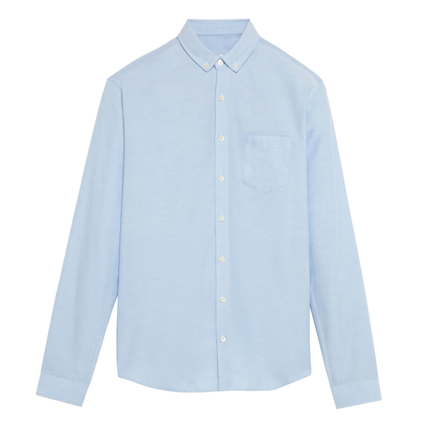 Men's Smith Oxford Shirt - Blue Medium FYU PARIS