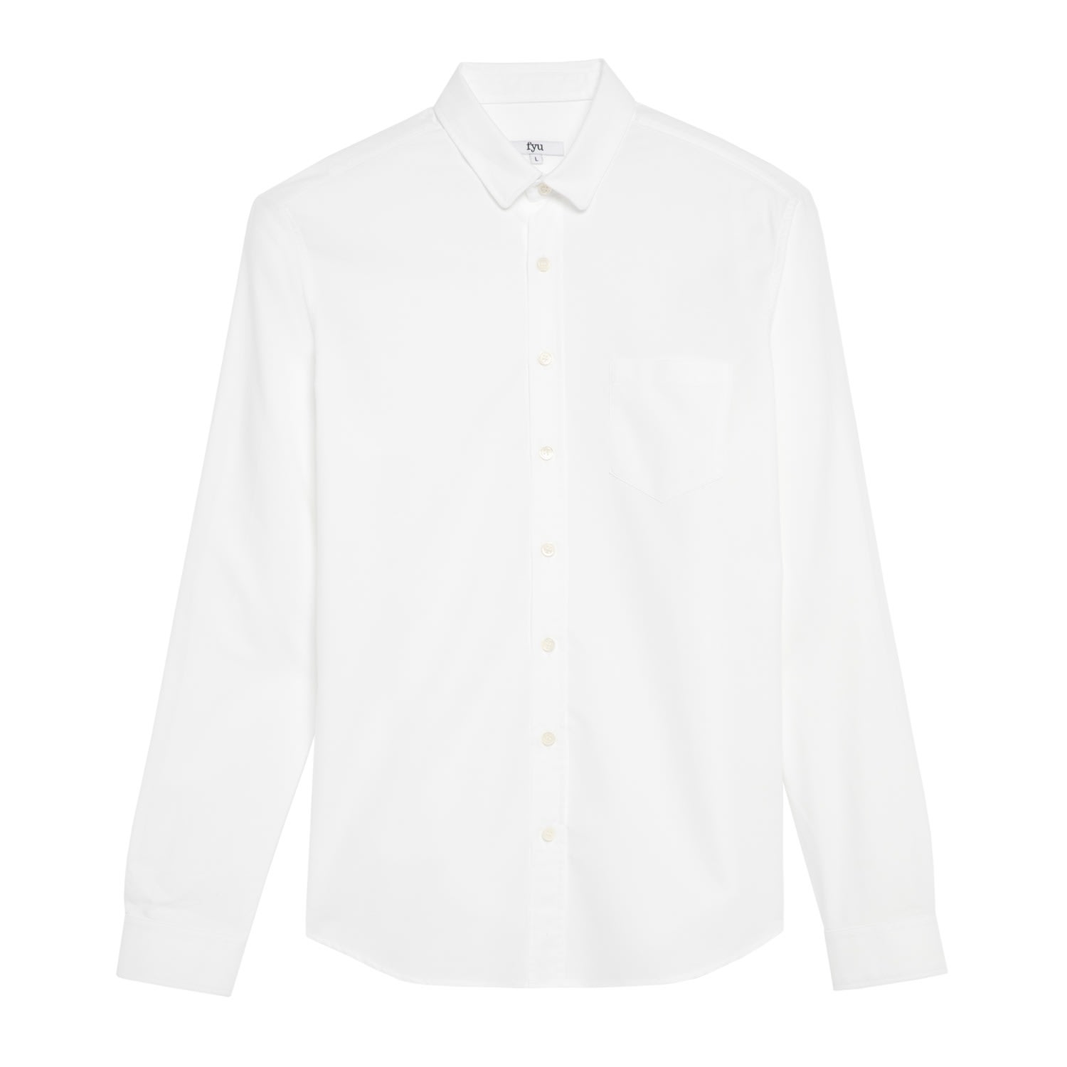 Men's Smith Oxford Shirt - White Medium FYU PARIS
