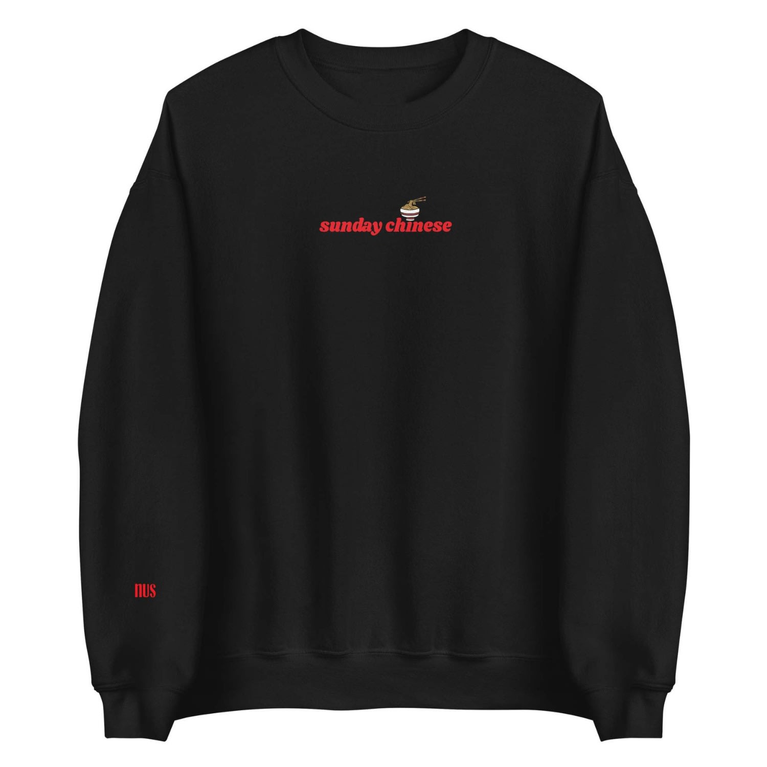 Men's Sunday Chinese Sweatshirt - Black Small NUS