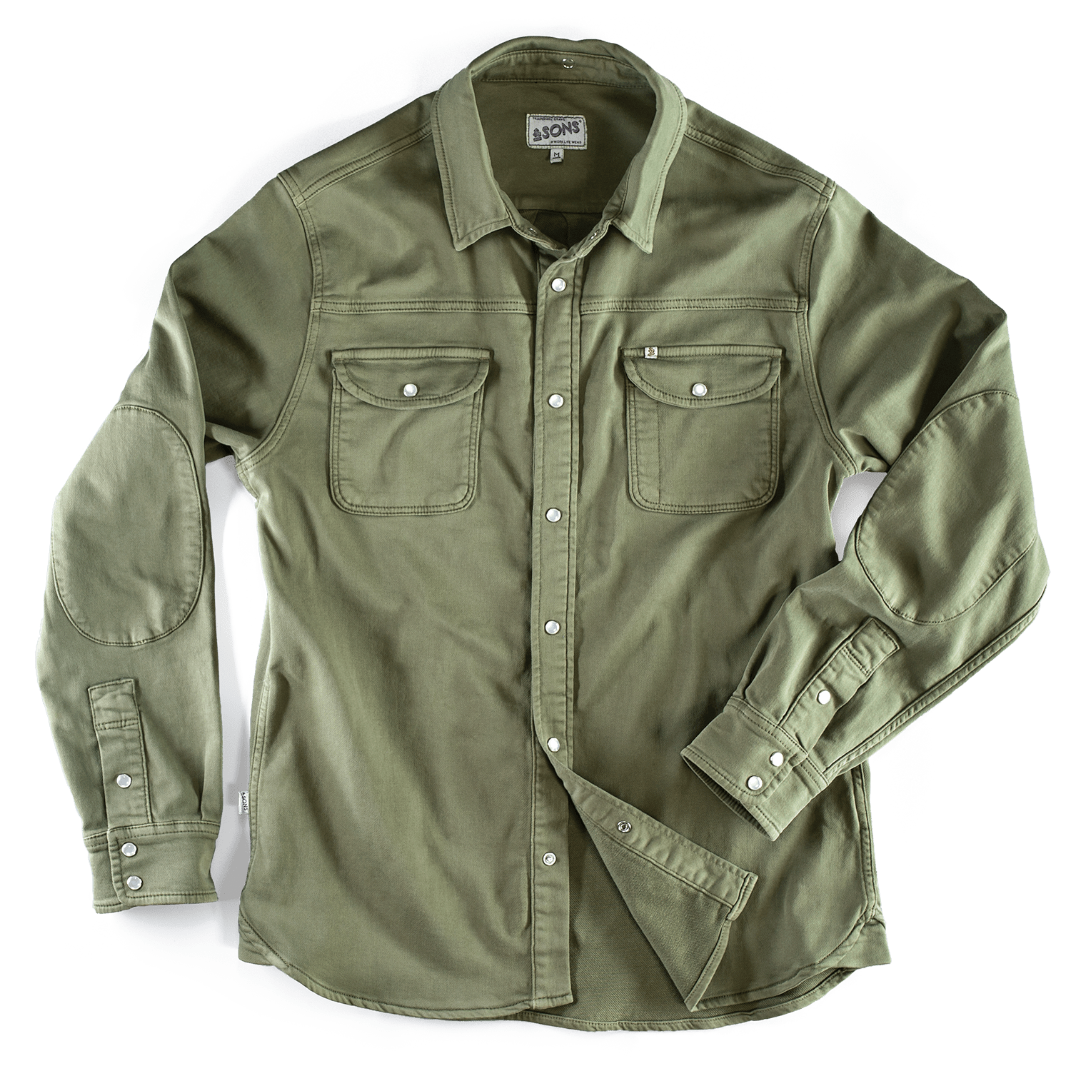 Men's Sunday Shirt Army Green 2 Small &SONS Trading Co