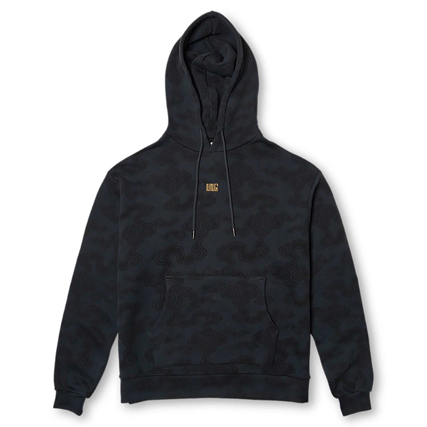Men's Super Cozy Cloud Print Hoodie In Black Extra Small Ning Dynasty