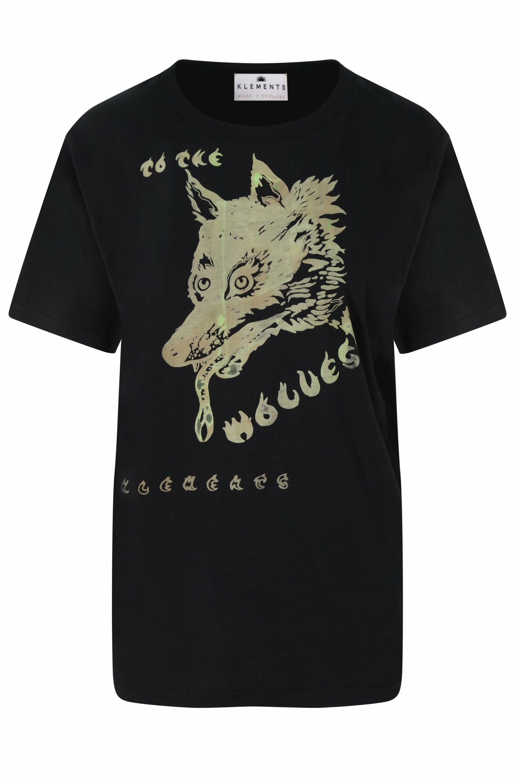Men's Wolf Printed T Shirt Extra Small Klements