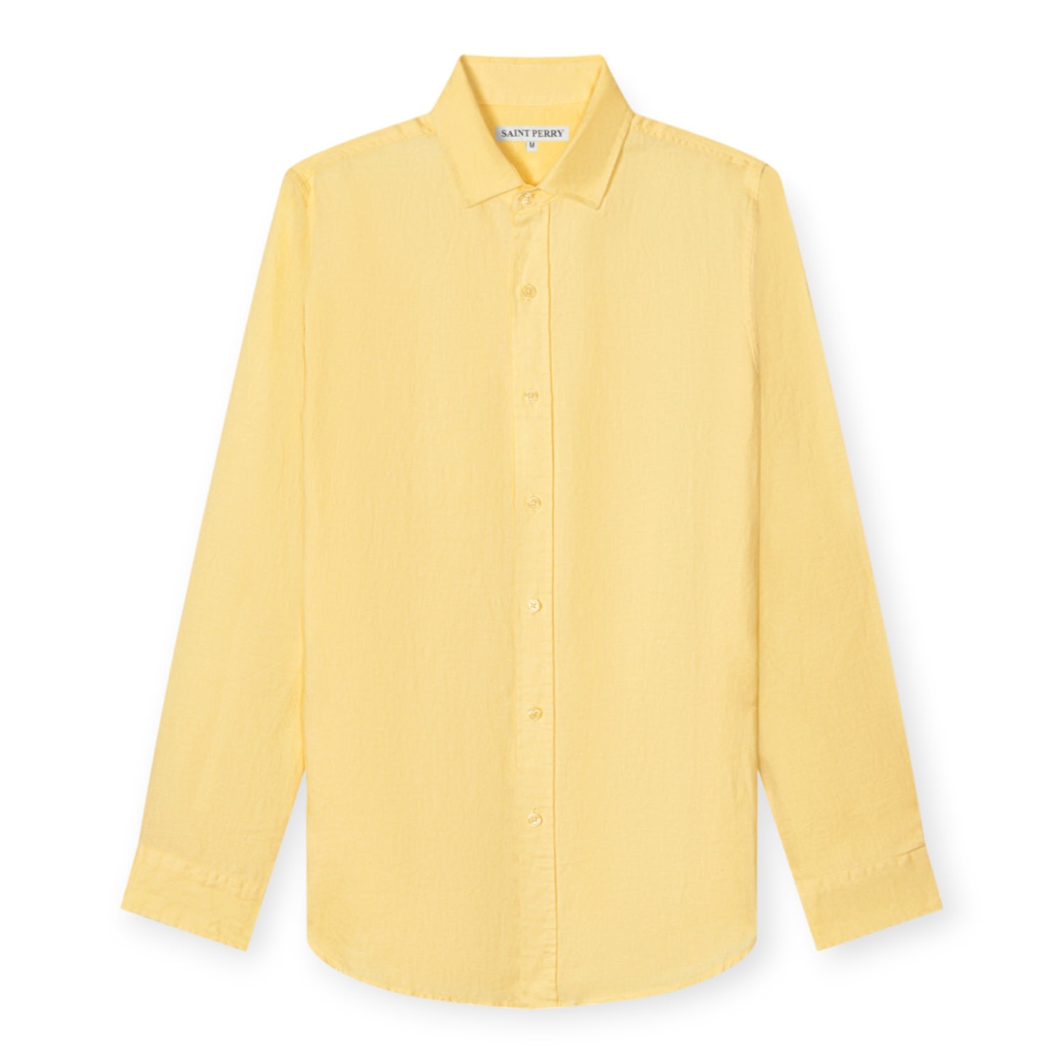 Men's Yellow / Orange Lightweight Linen Shirt - Yellow Small SAINT PERRY