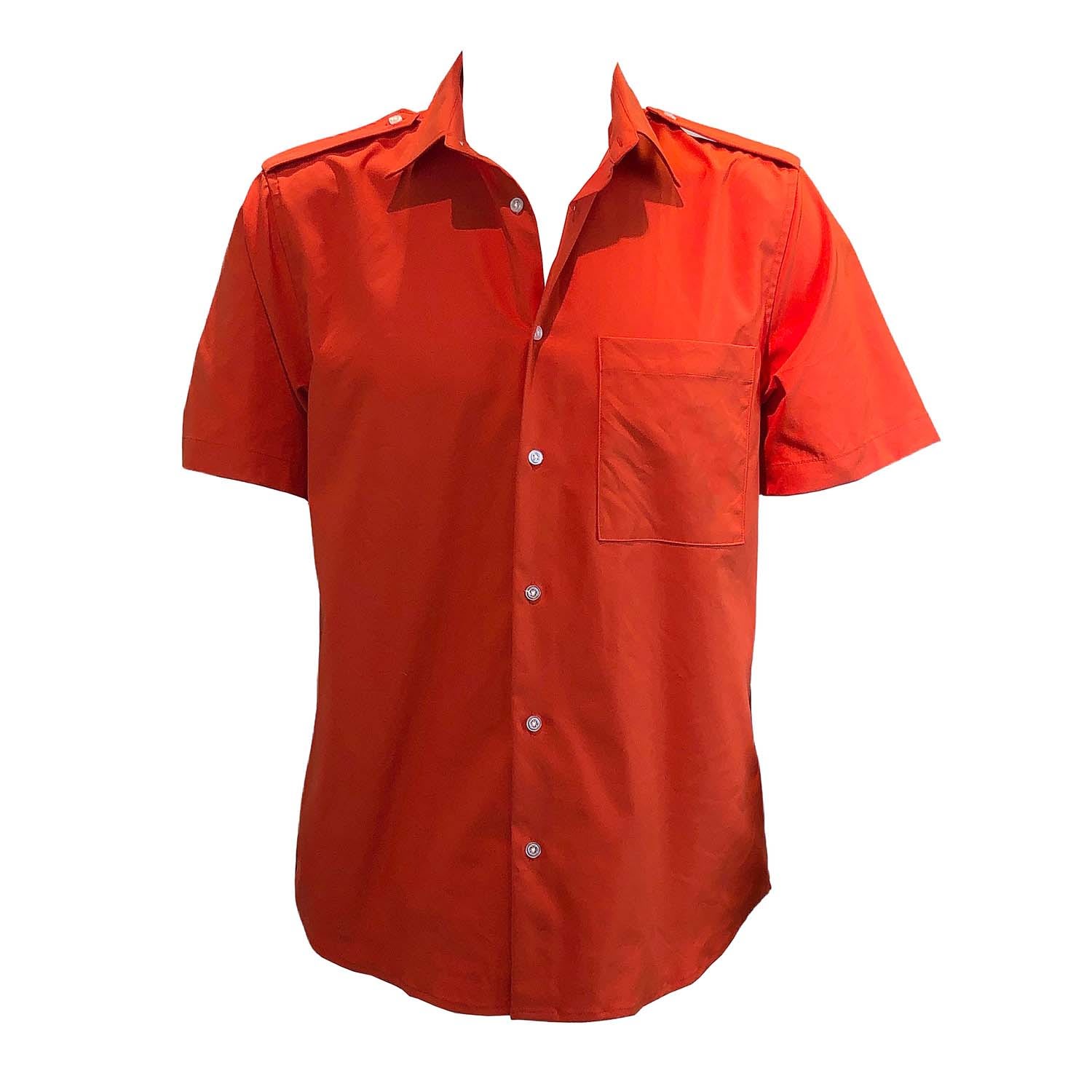 Men's Yellow / Orange Thorn Short Sleeved Shirt Medium SNIDER
