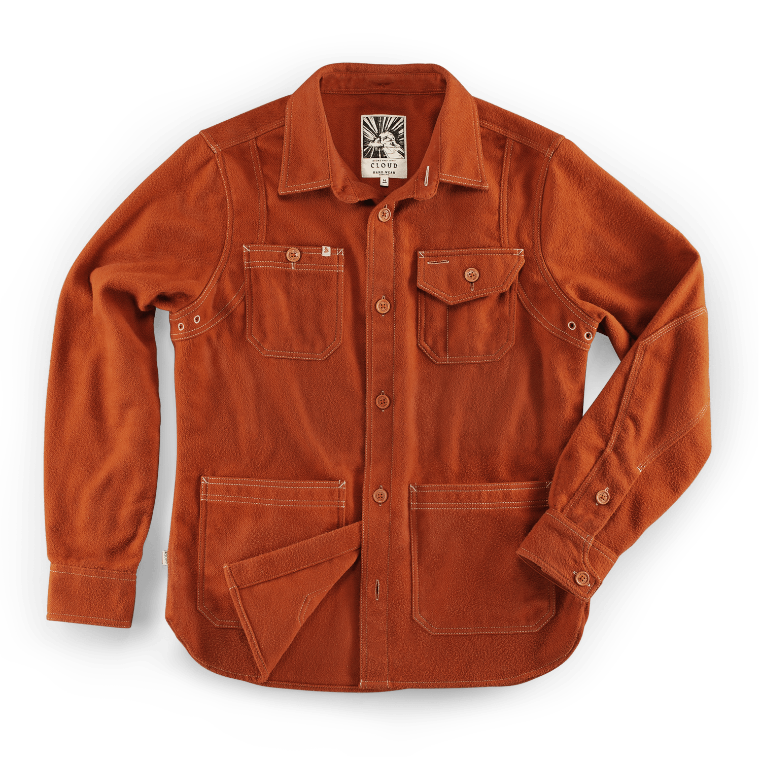 Men's &Sons Cloud Shirt Rust Small &SONS Trading Co
