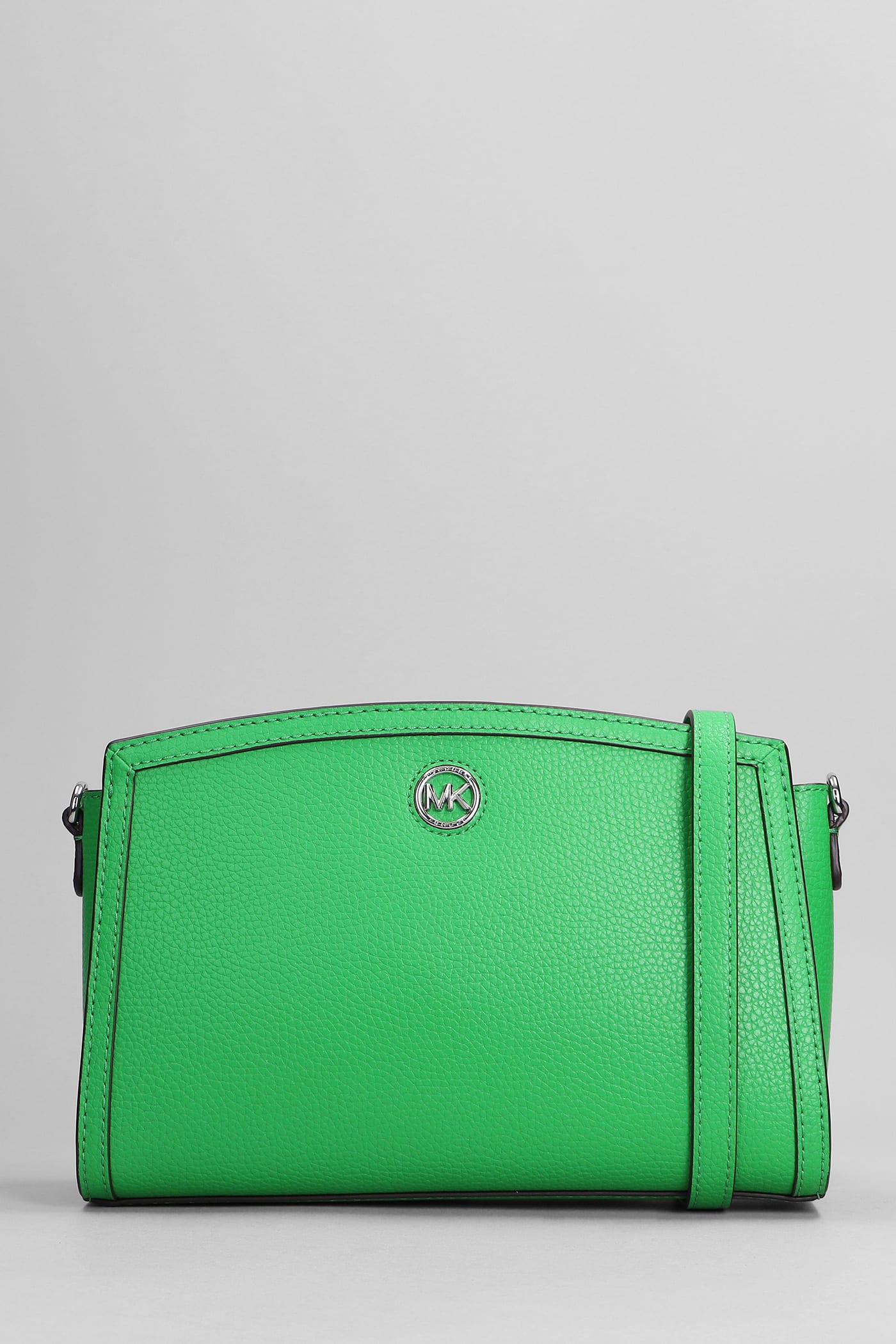 Michael Kors Chantal Shoulder Bag In Green Leather