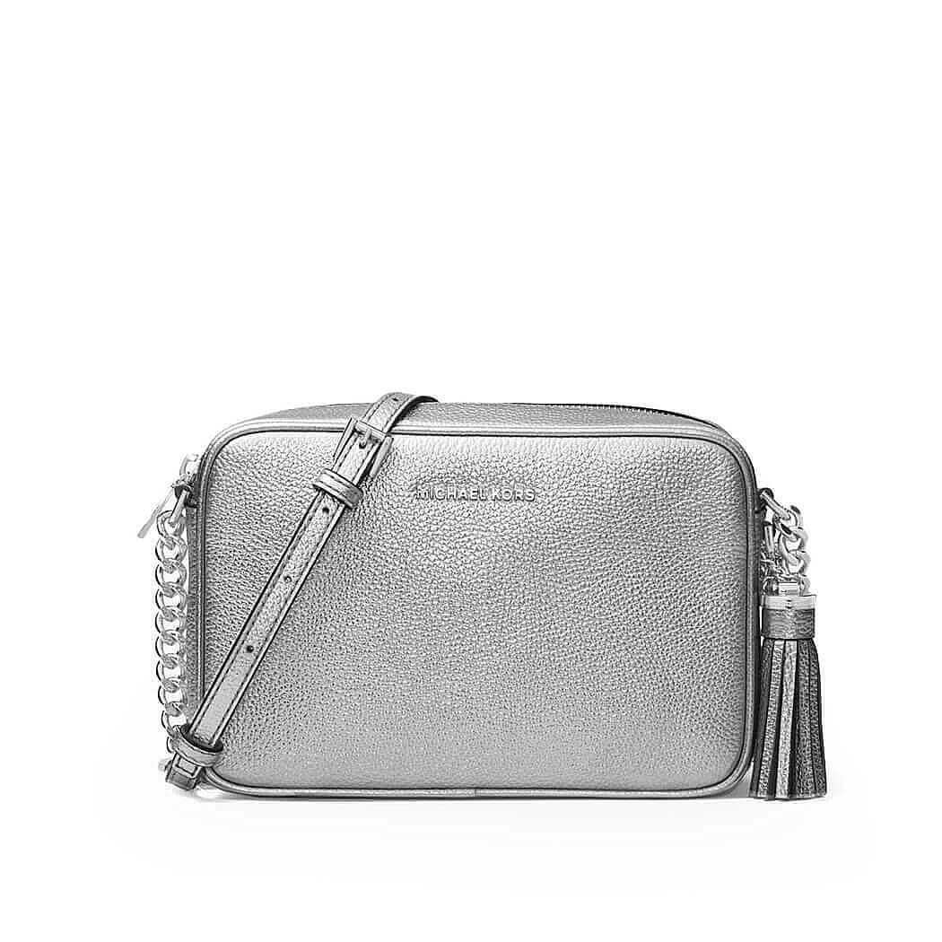 Michael Kors Ginny Silver Crossbody Bag
