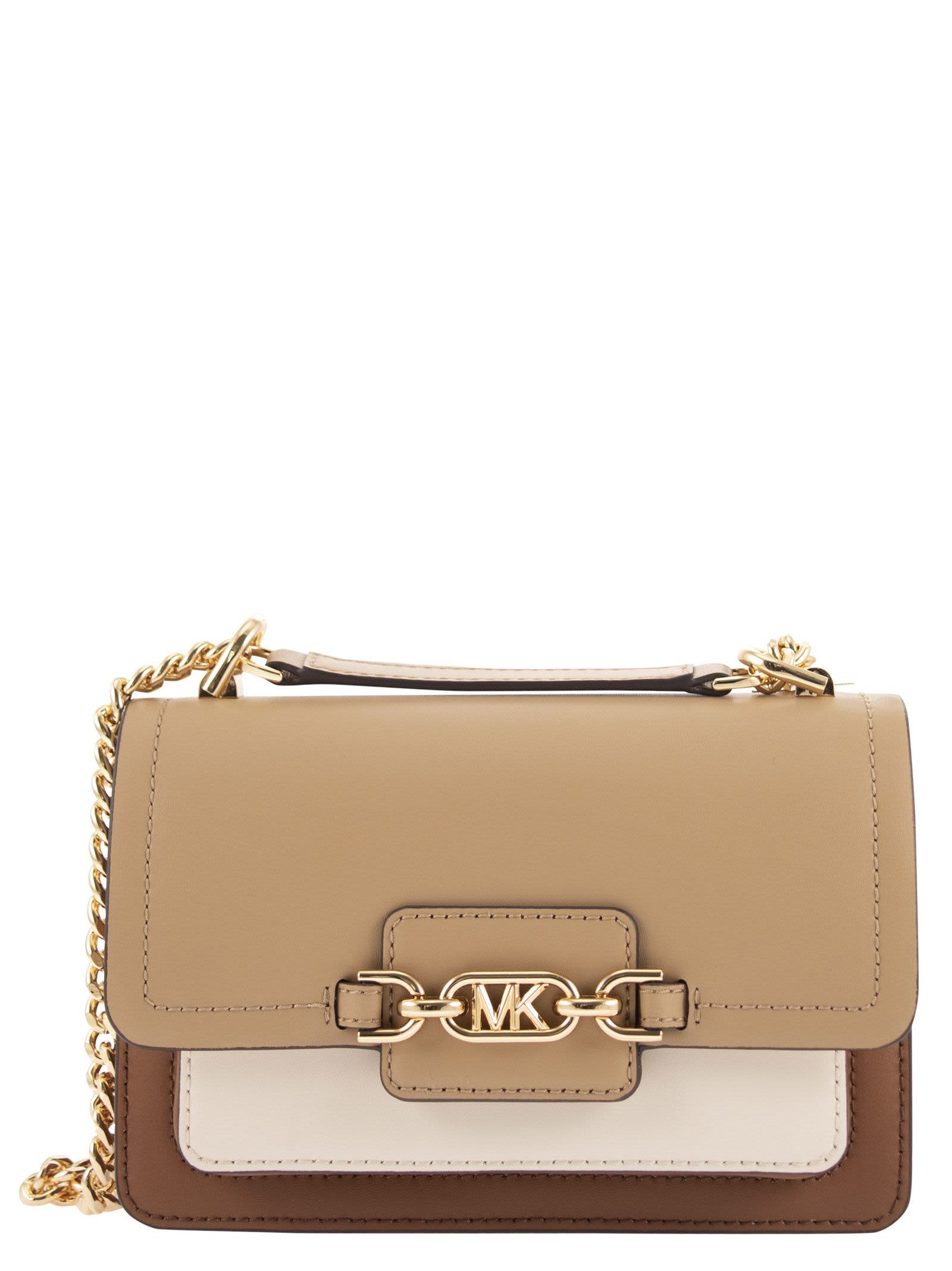 Michael Kors Heather Extra-Small Colour Block Leather Shoulder Bag