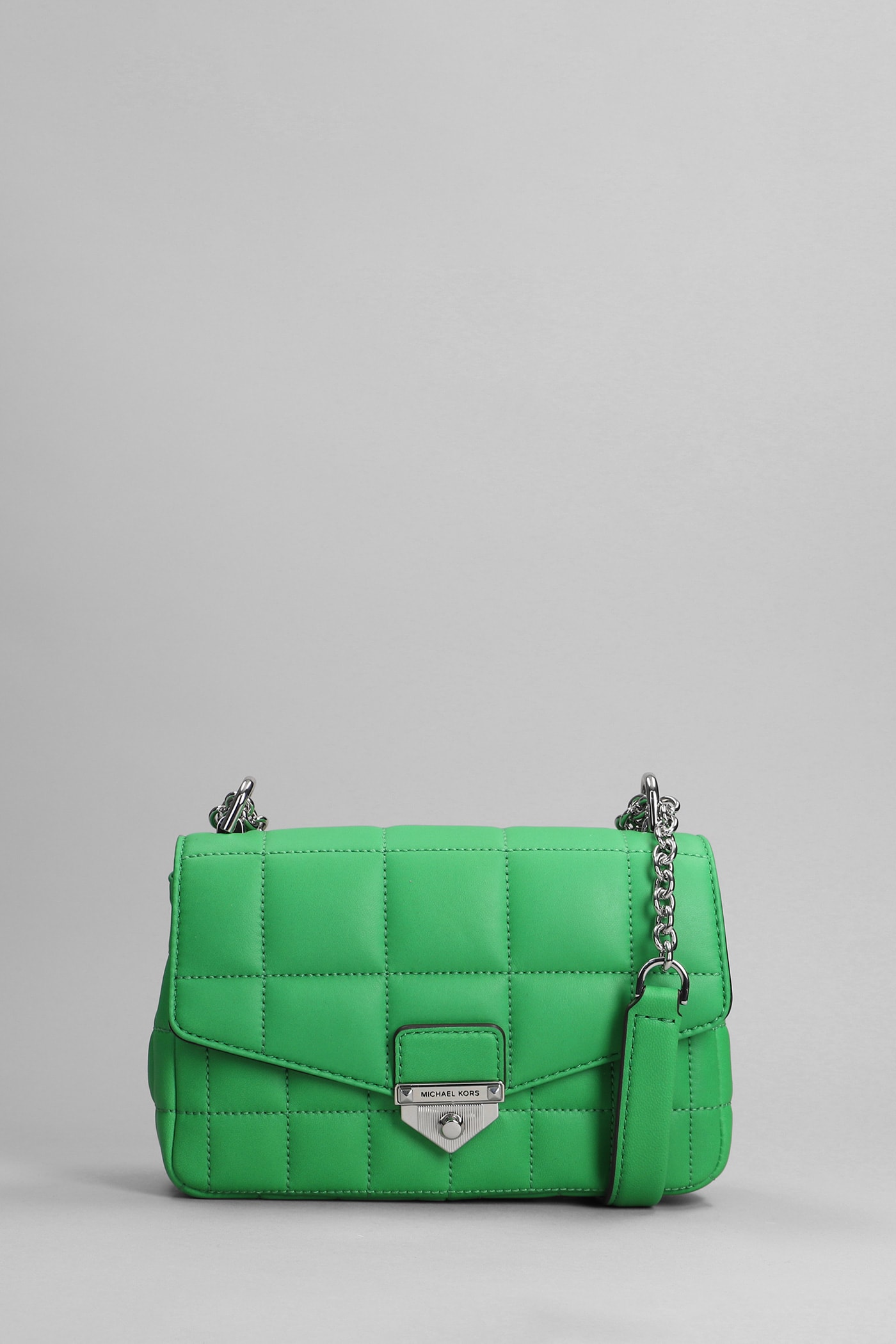 Michael Kors Soho Shoulder Bag In Green Leather