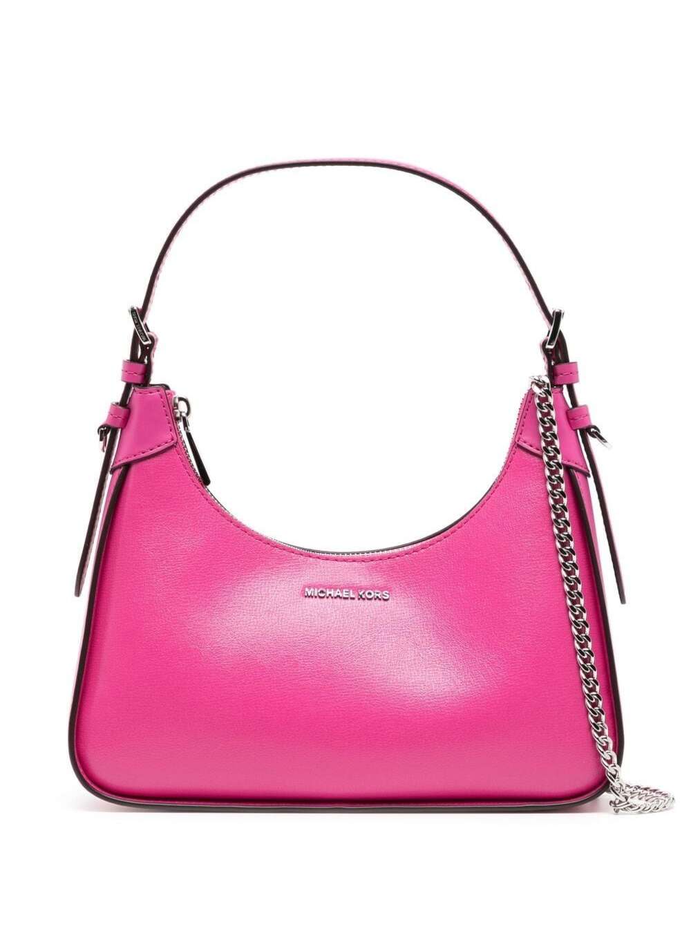 Michael Michael Kors Fuchsia Pink Wilma Shoulder Bag In Leather Woman