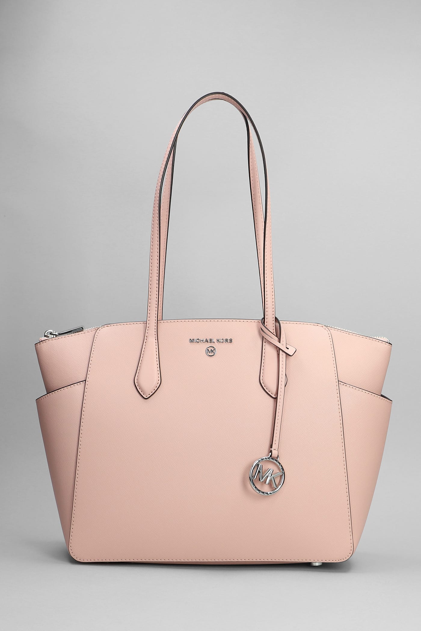 Michael Michael Kors Marilyn Tote In Rose-Pink Leather
