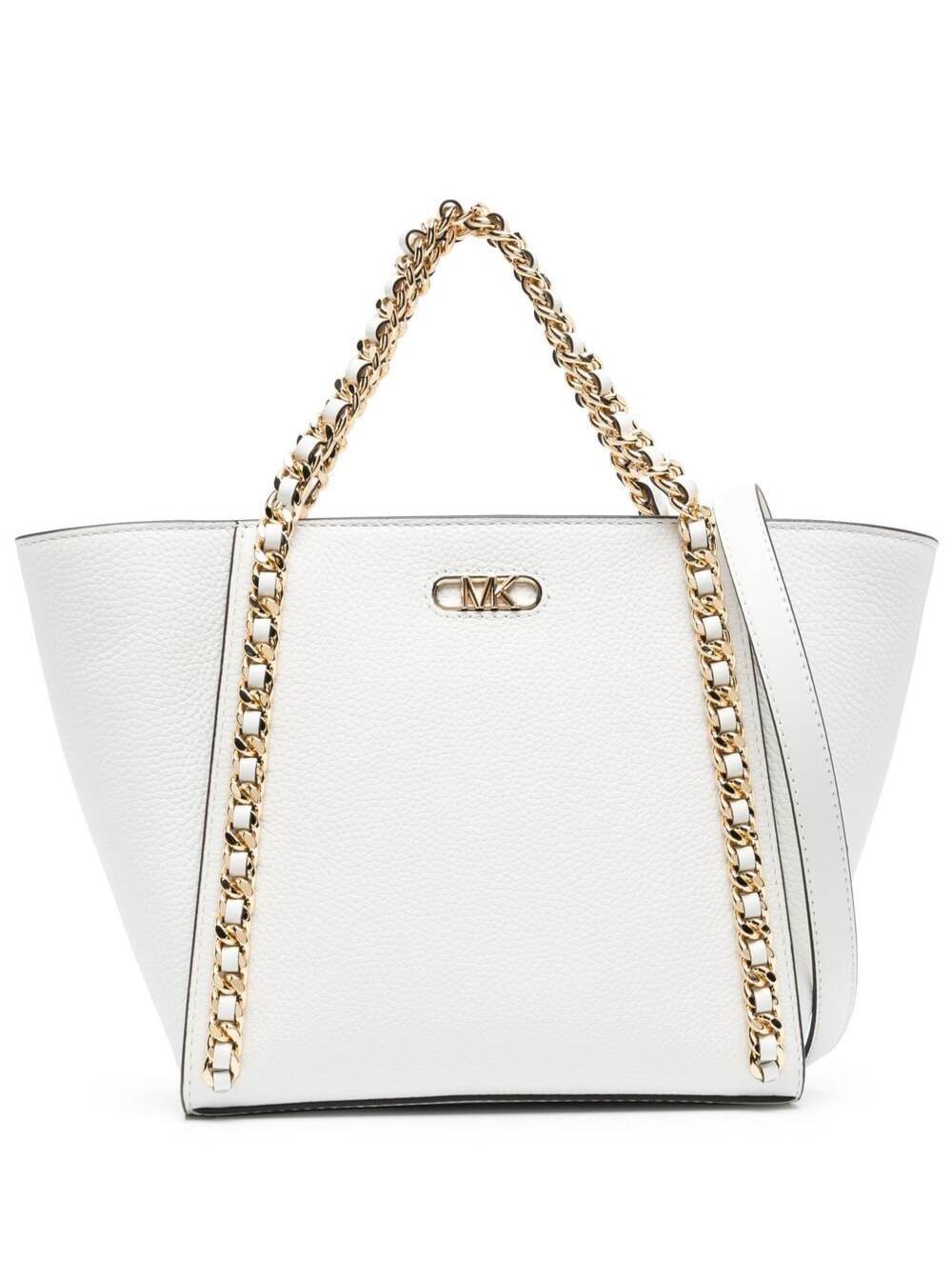 Michael Michael Kors Westley White Tote Bag In Cow Leather Woman