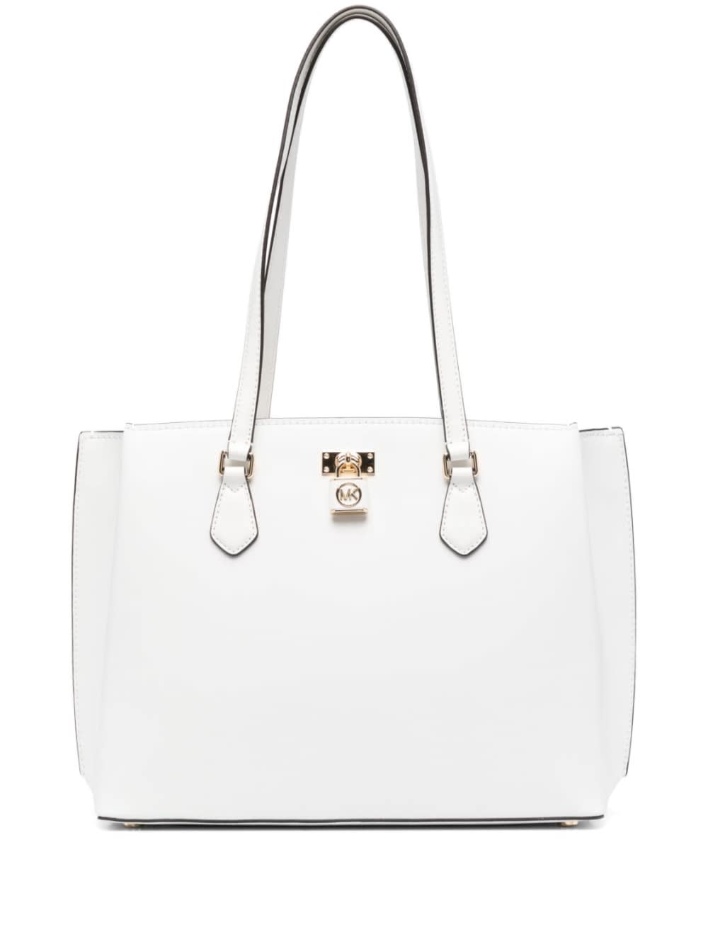Michael Michael Kors White Ruby Tote Bag In Leather Woman