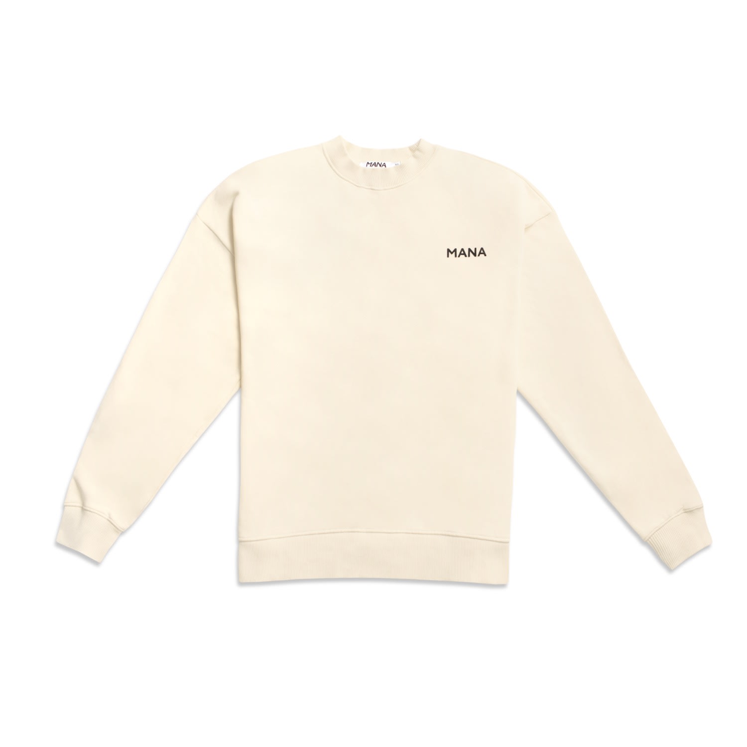 Neutrals Deluxe Sweatshirt Mens In Ivory Cream Extra Small MANA The Movement