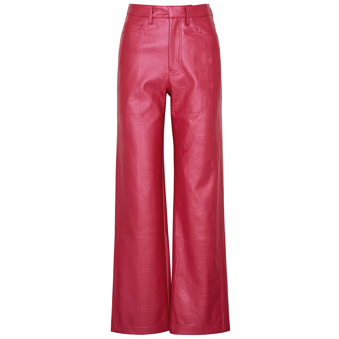 Rotate Birger Christensen Logo-embossed Faux Leather Trousers - Pink - 10