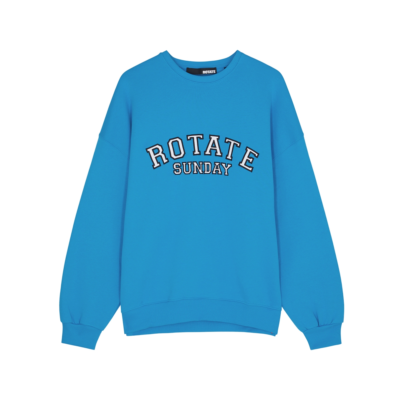 Rotate Sunday Classic Logo-embroidered Cotton Sweatshirt - Blue - M