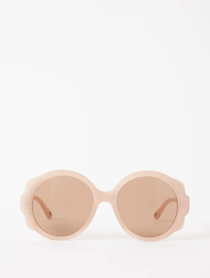 CHLOÉ EYEWEAR Mirtha round recycled-plastic sunglasses £235
