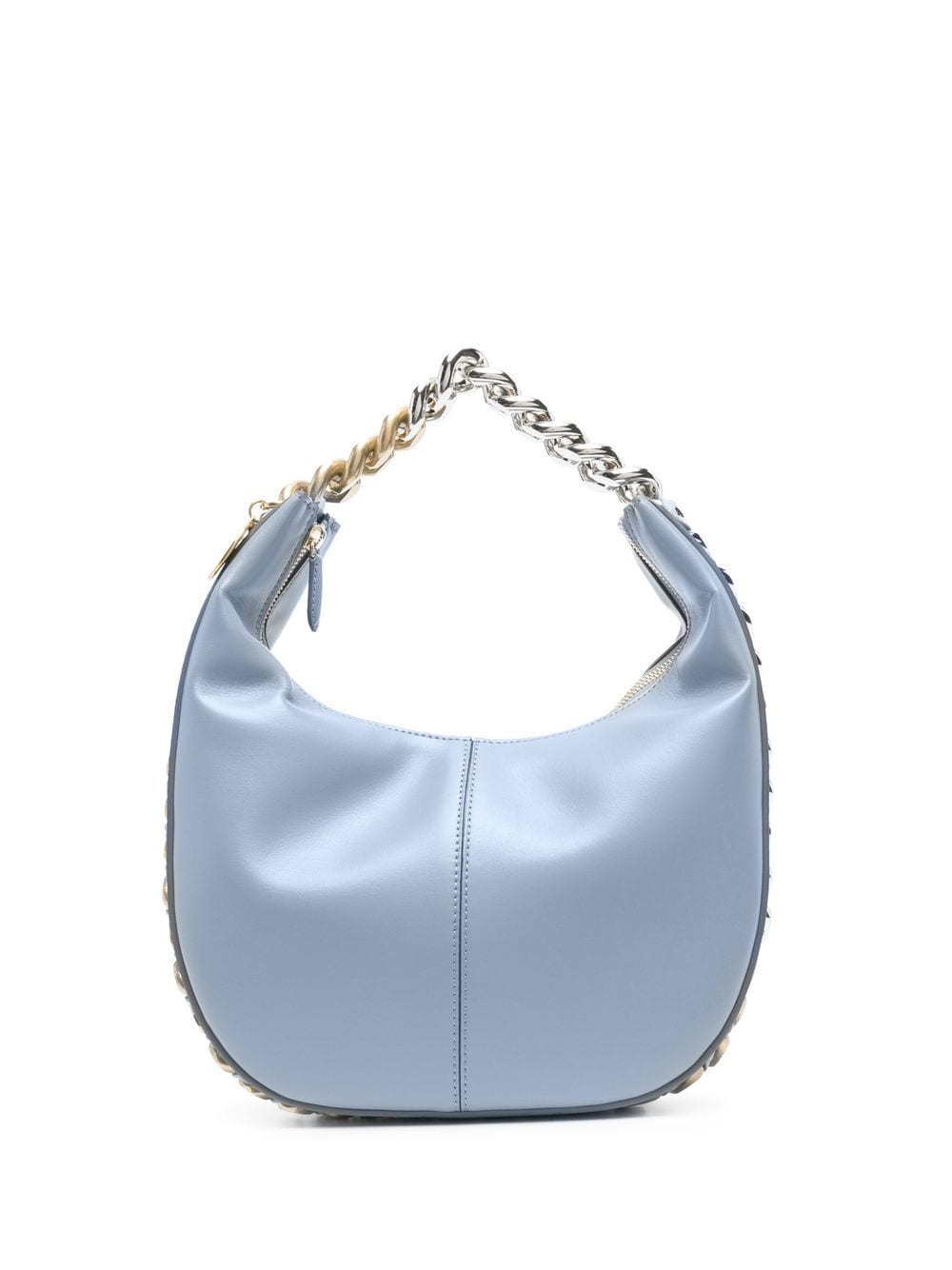Stella McCartney Frayme Small Zipped shoulder bag - Blue