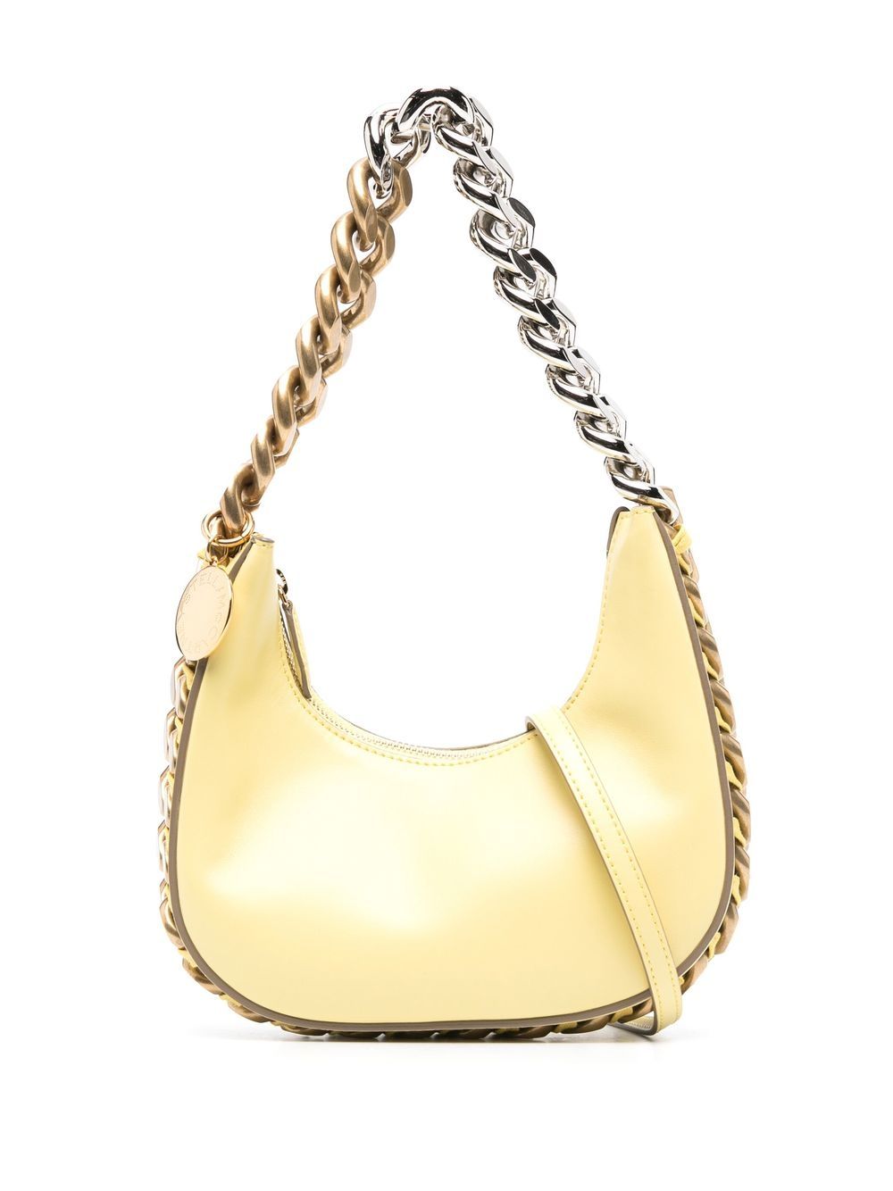 Stella McCartney Frayme chain-link shoulder bag - Yellow