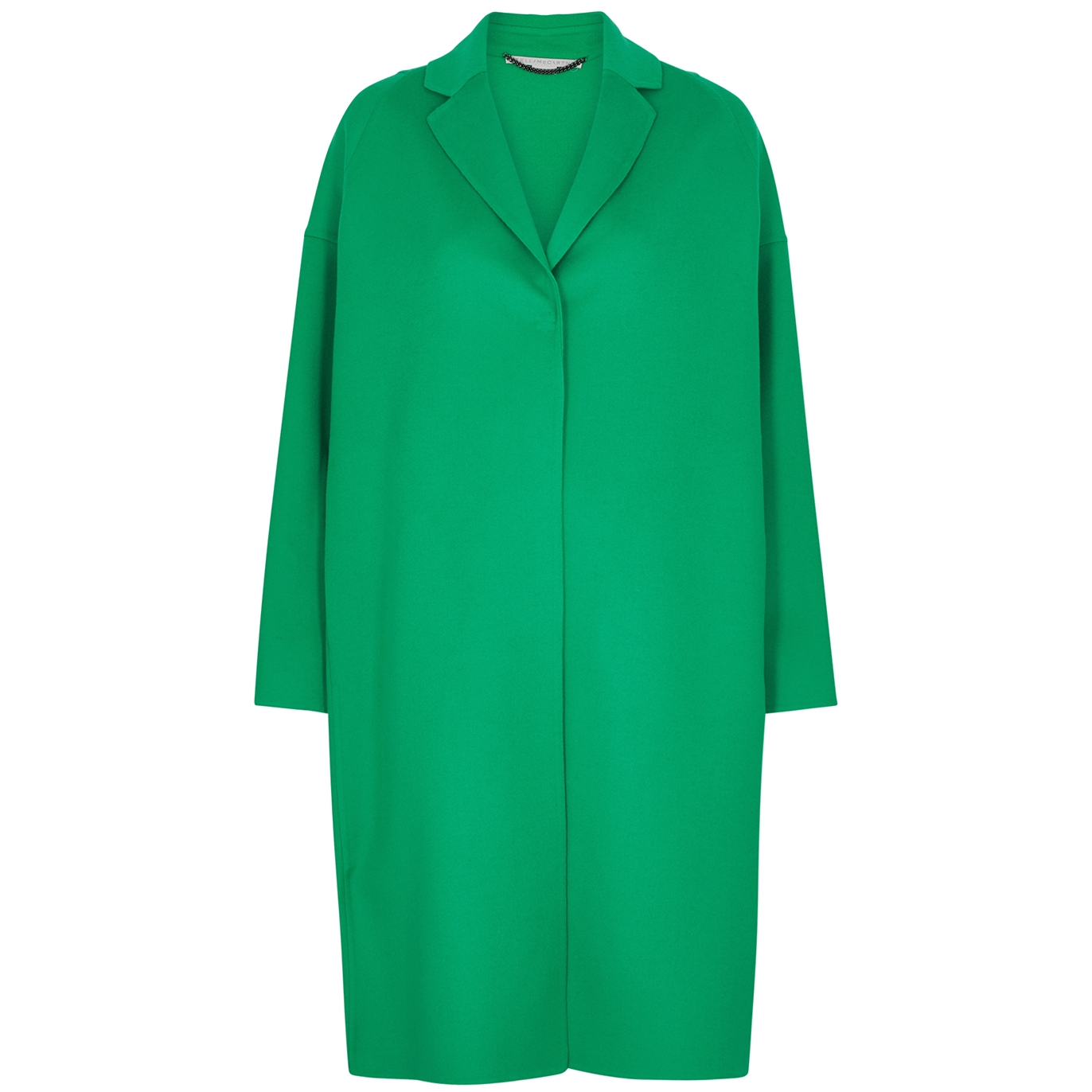 Stella McCartney Wool Felt Coat, Green, Coat, Wool, Dropped Shoulder - 10