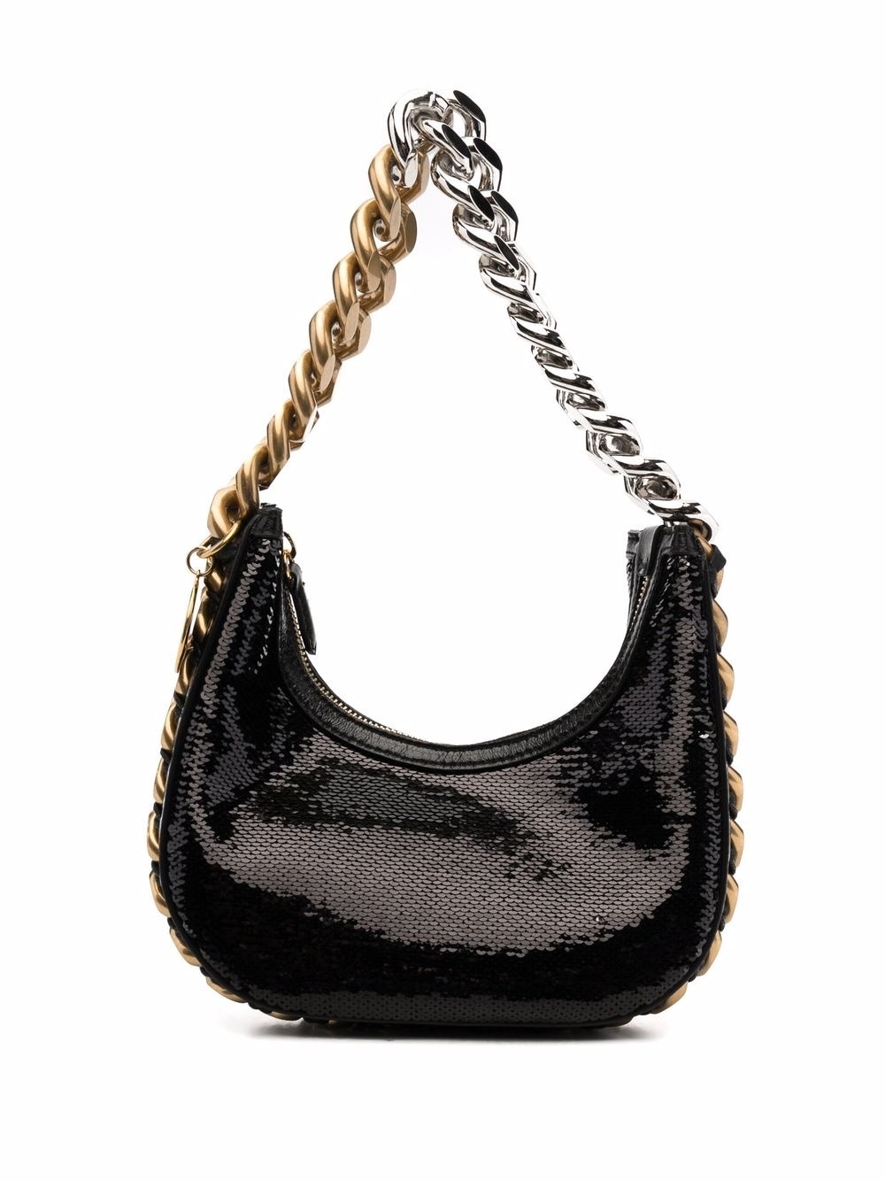 Stella McCartney sequin-embellished shoulder bag - Black